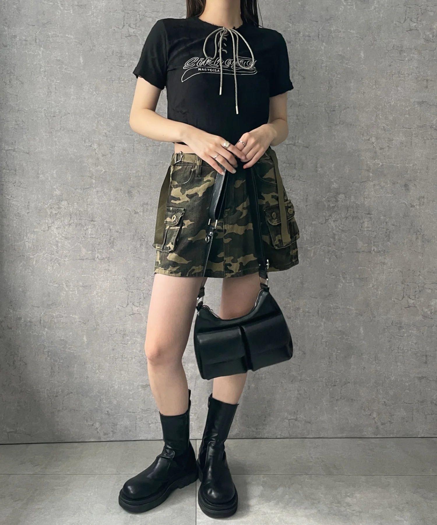 ヴィンテージフロントレースアップT - Image 4