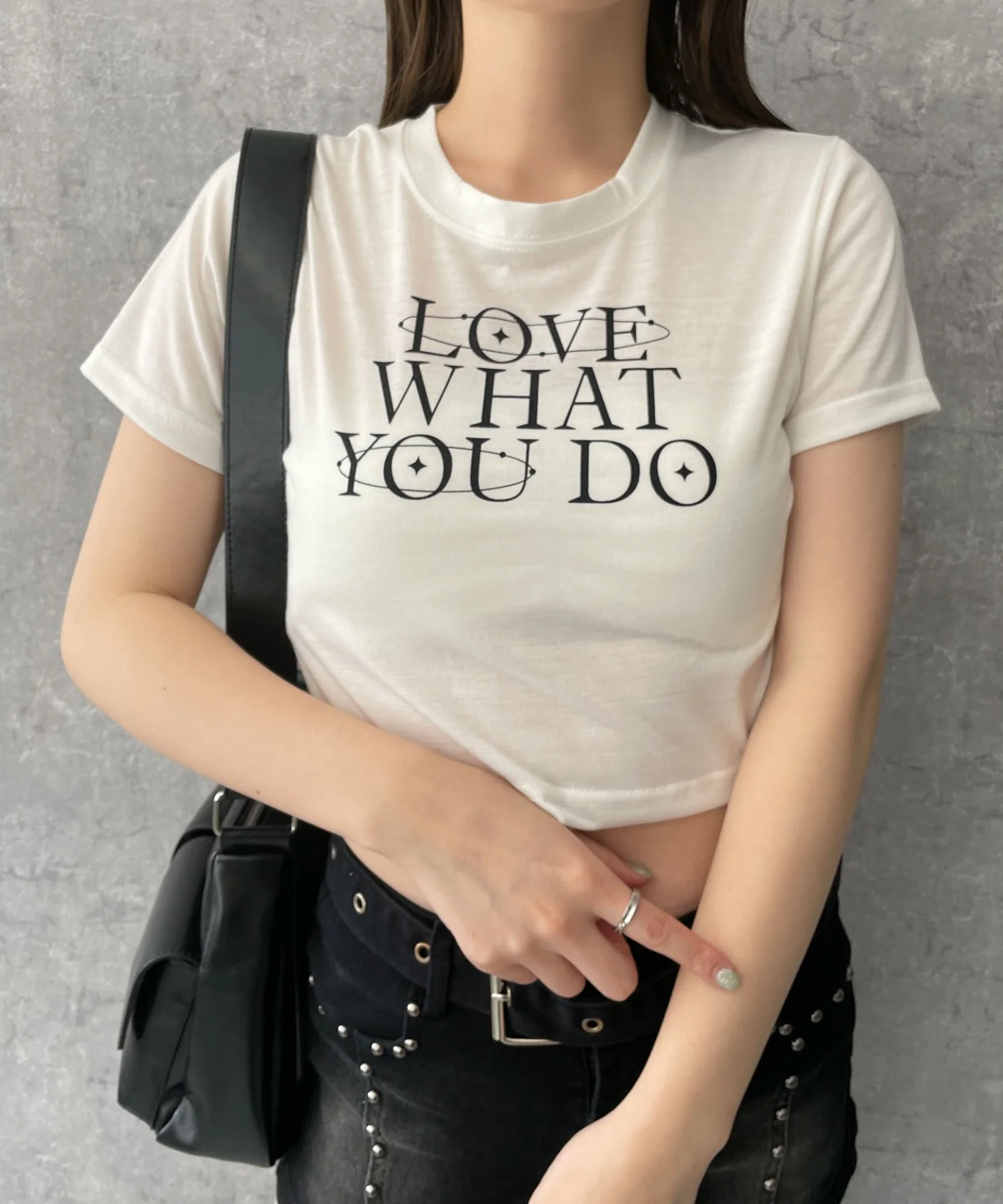 シンプルロゴクロップドT - Image 5