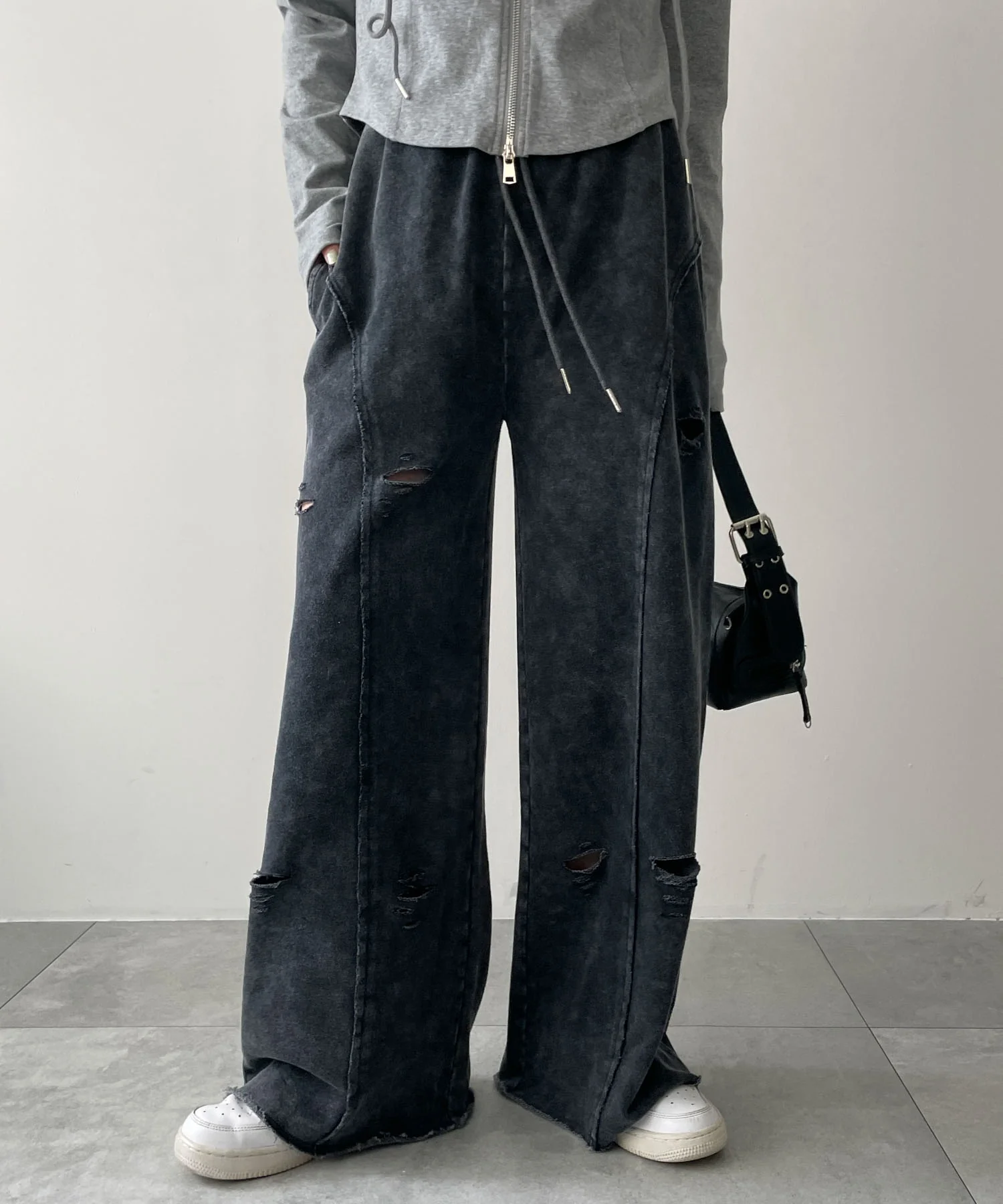 ヴィンテージウォッシュスウェットワイドパンツ - Image 16