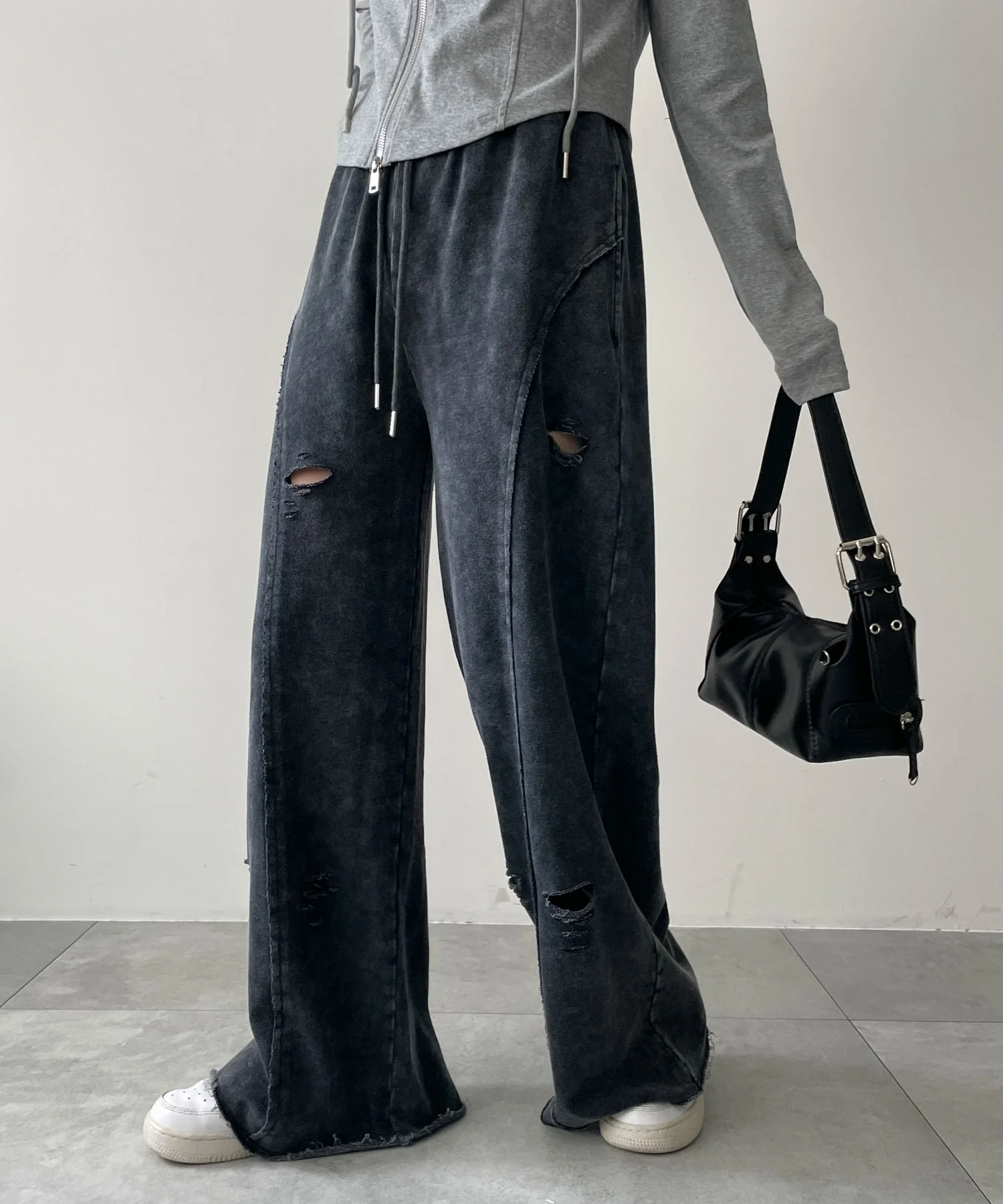 ヴィンテージウォッシュスウェットワイドパンツ - Image 17