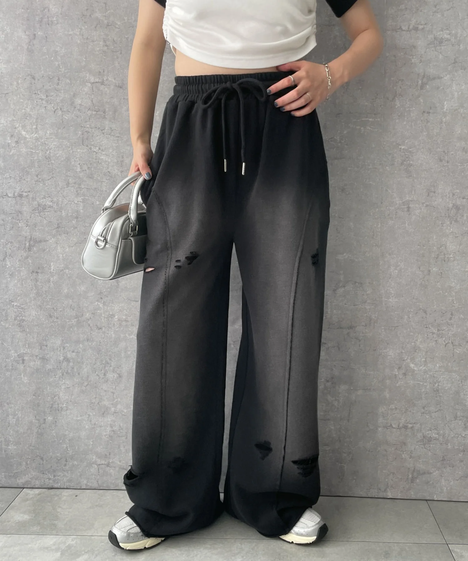 ヴィンテージウォッシュスウェットワイドパンツ - Image 19