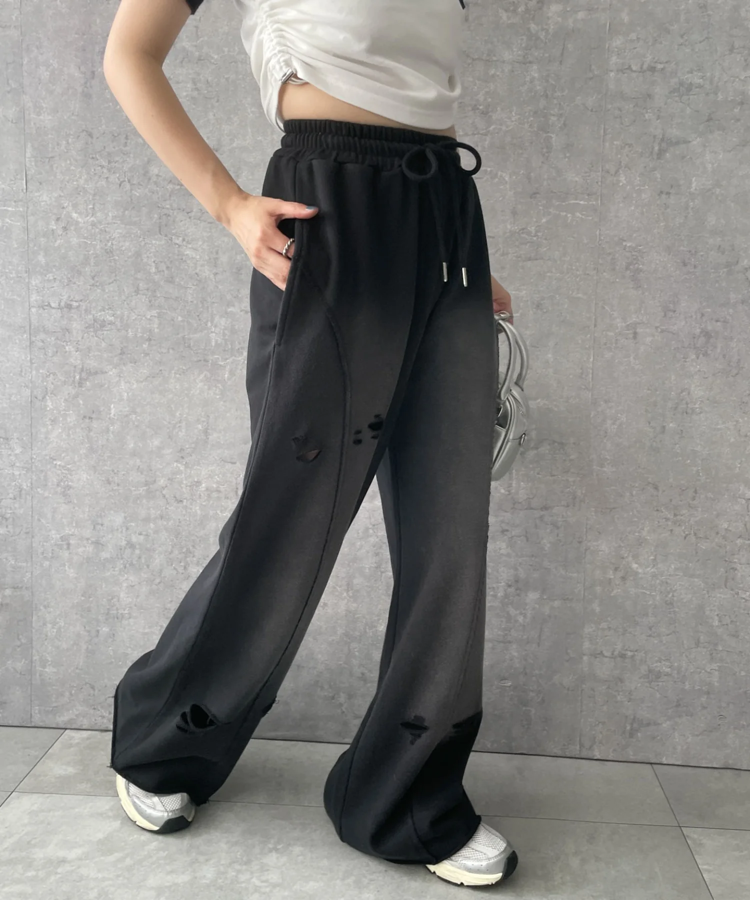 ヴィンテージウォッシュスウェットワイドパンツ - Image 20