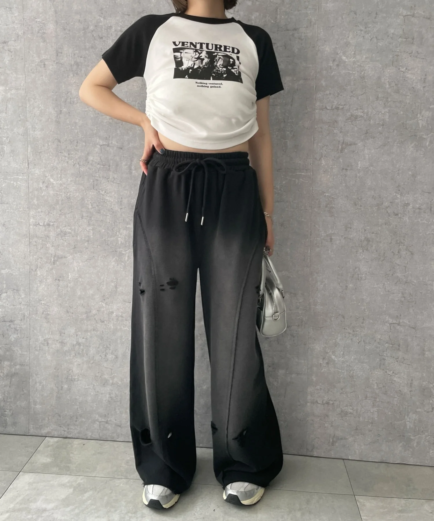ヴィンテージウォッシュスウェットワイドパンツ - Image 7