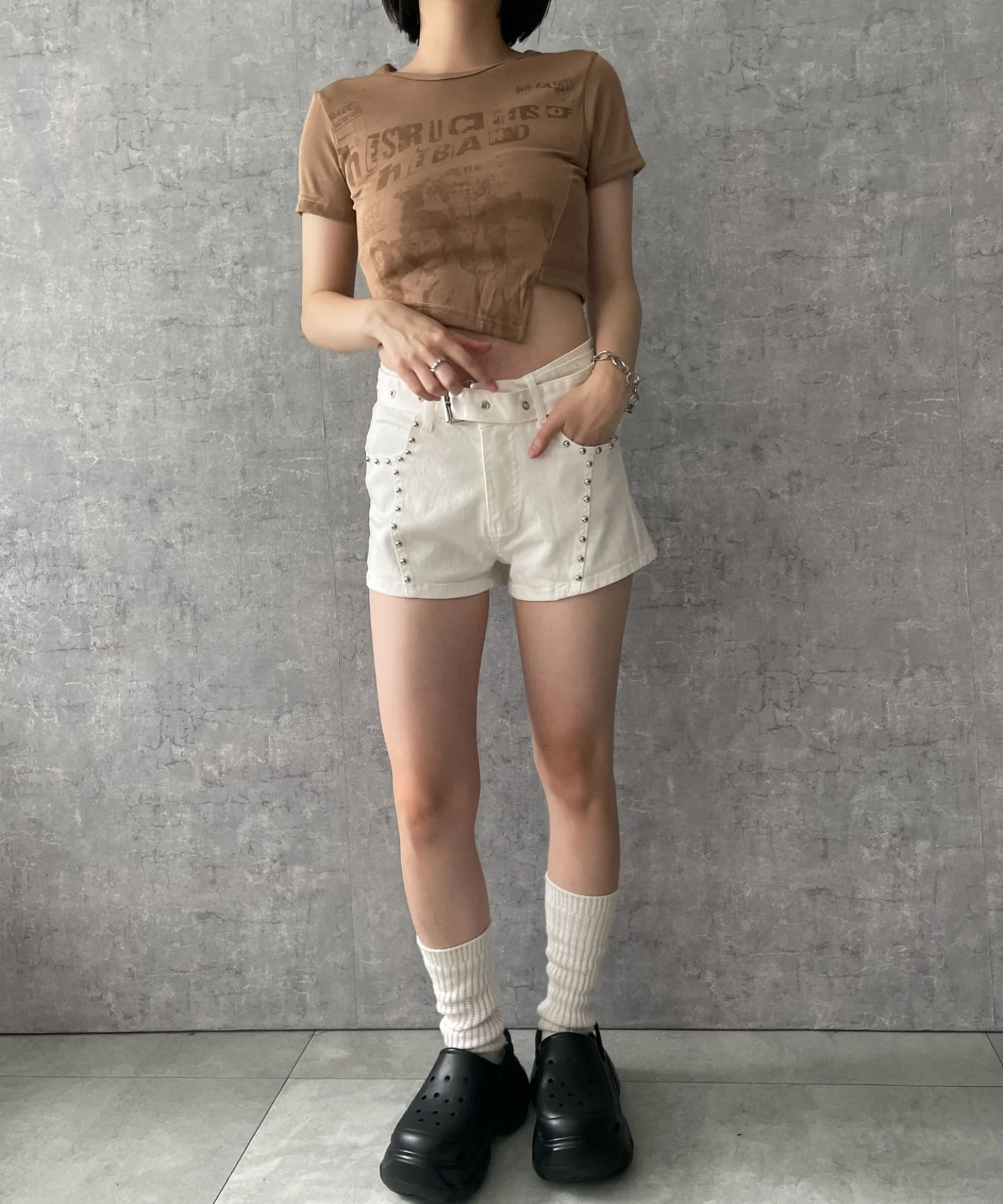 アシンメトリーグラフィックT - Image 3