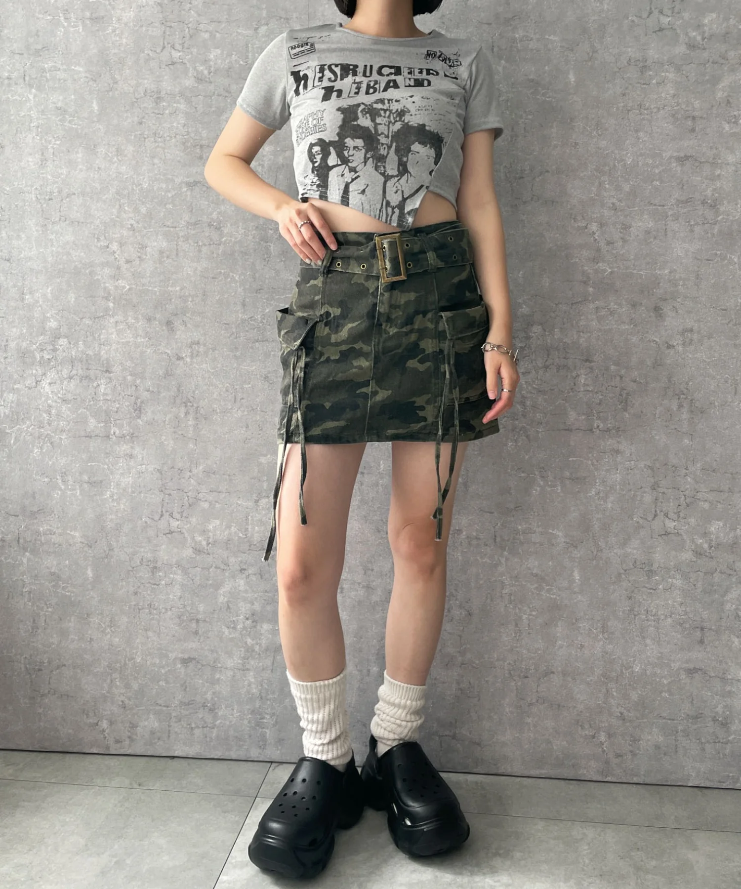 アシンメトリーグラフィックT - Image 4