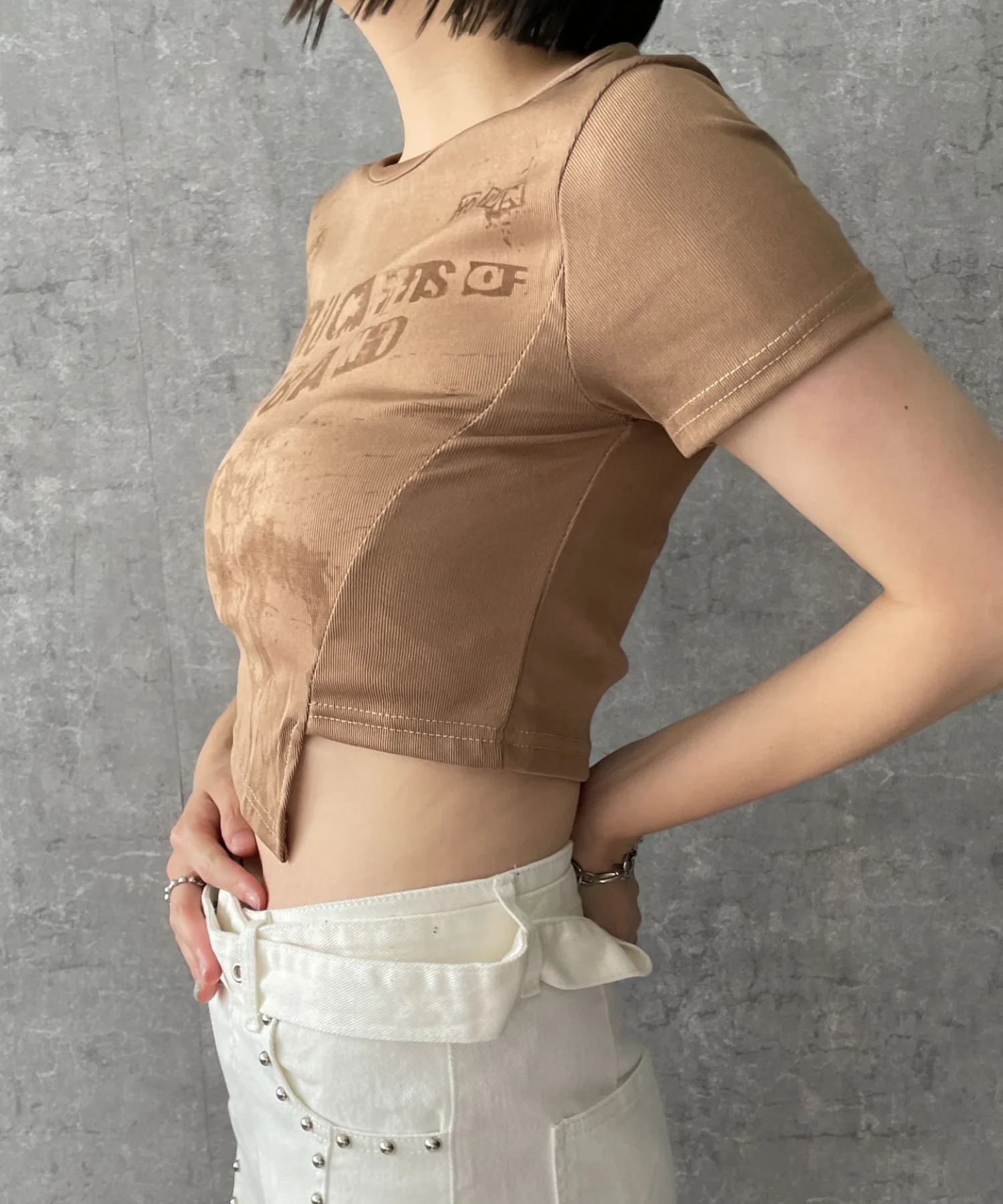 アシンメトリーグラフィックT - Image 6