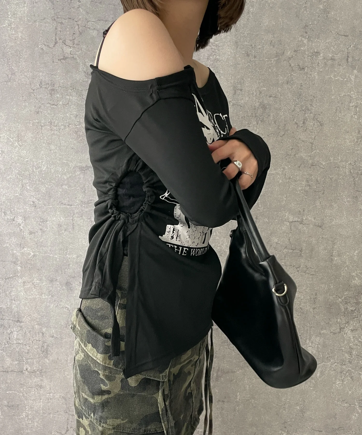 ワンショルダーデザインロンT - Image 11