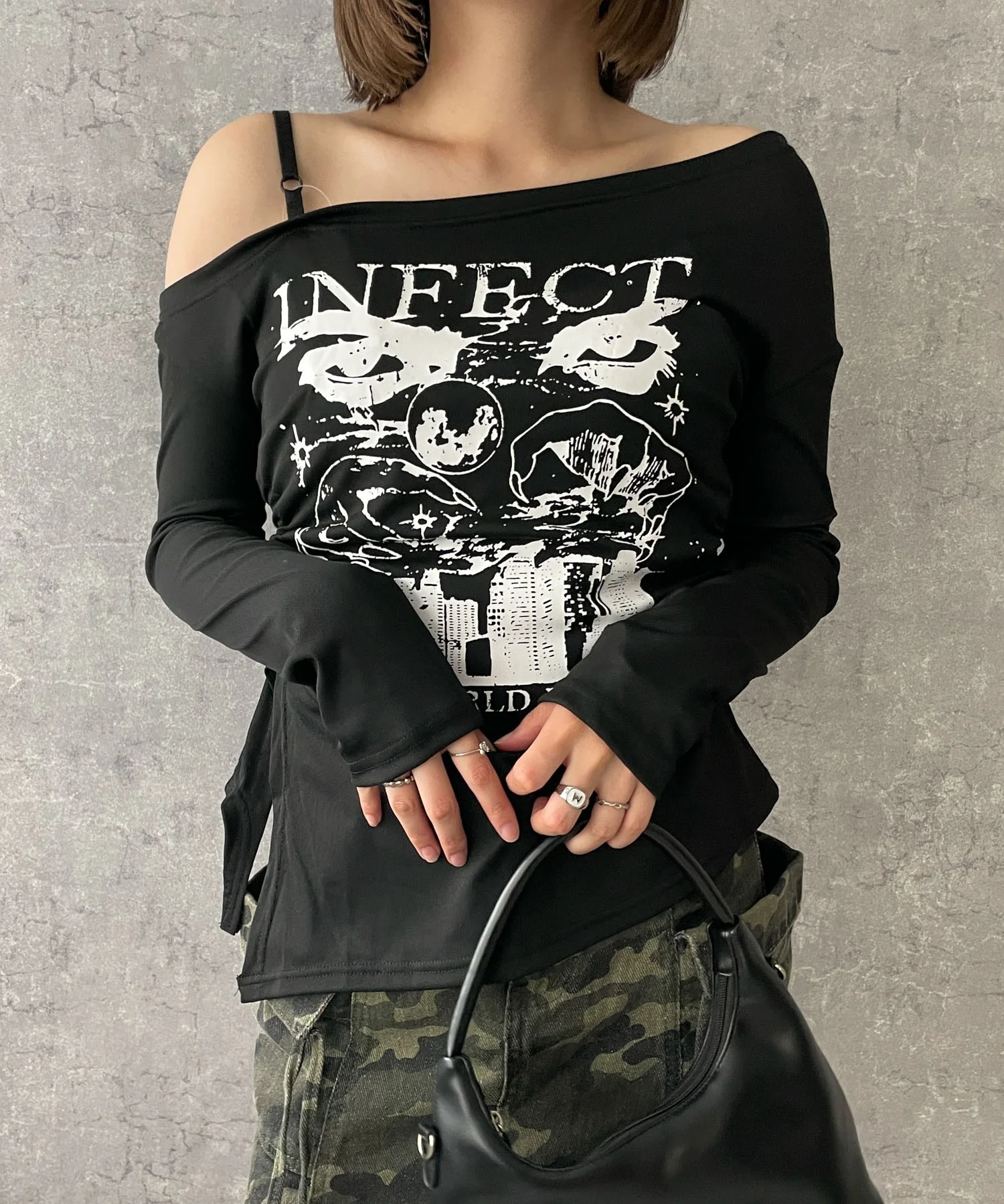 ワンショルダーデザインロンT - Image 12