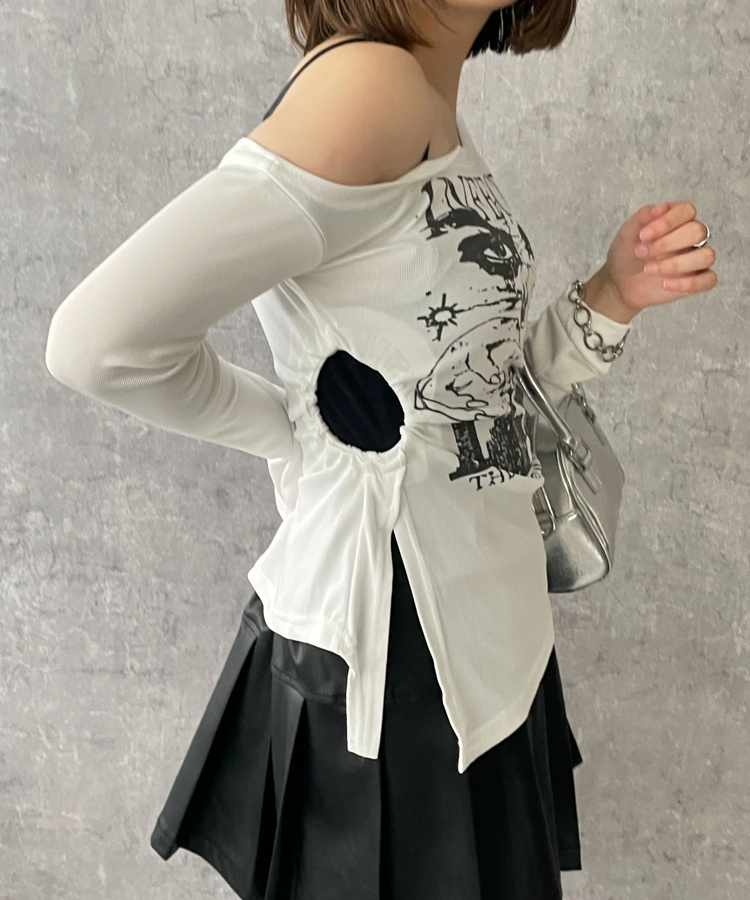 ワンショルダーデザインロンT - Image 6