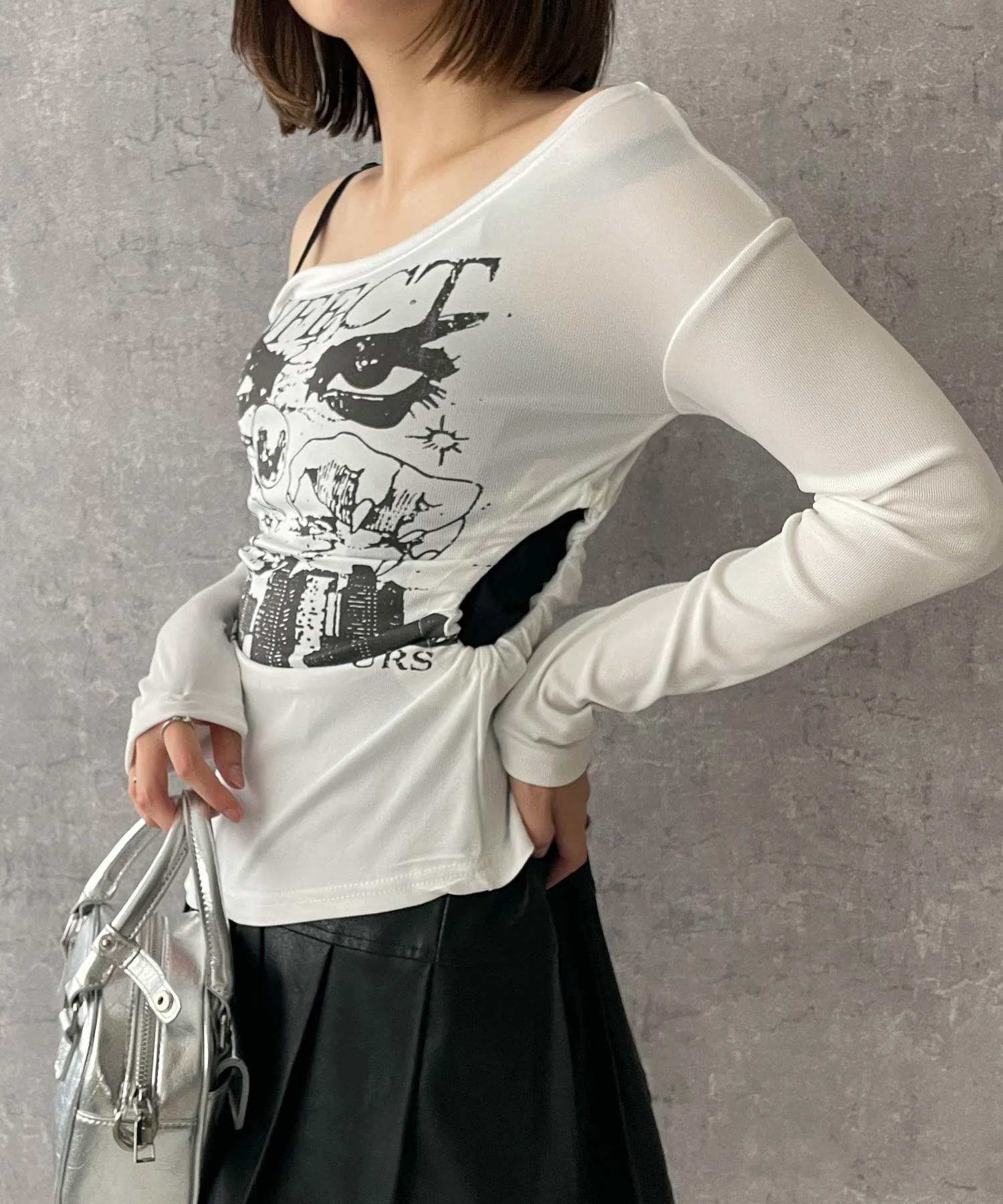 ワンショルダーデザインロンT - Image 7