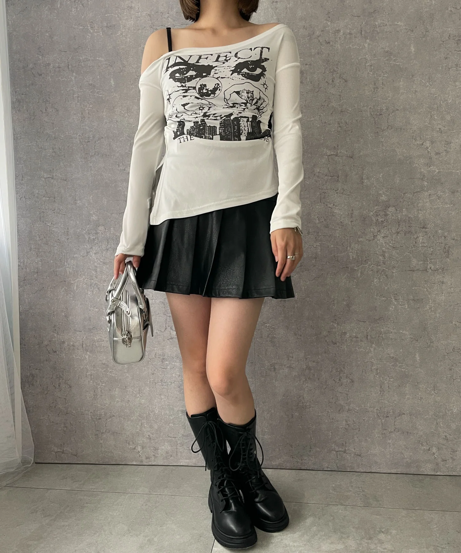 ワンショルダーデザインロンT - Image 8