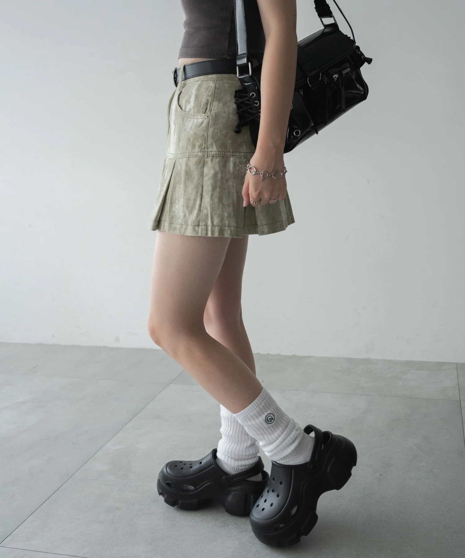 ウオッシュドプリーツミニスカート - Image 6