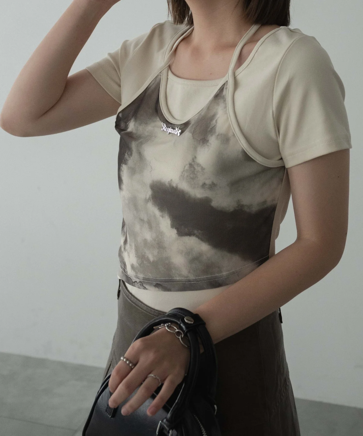 ブローチ付きタイダイアンサンブルT - Image 6