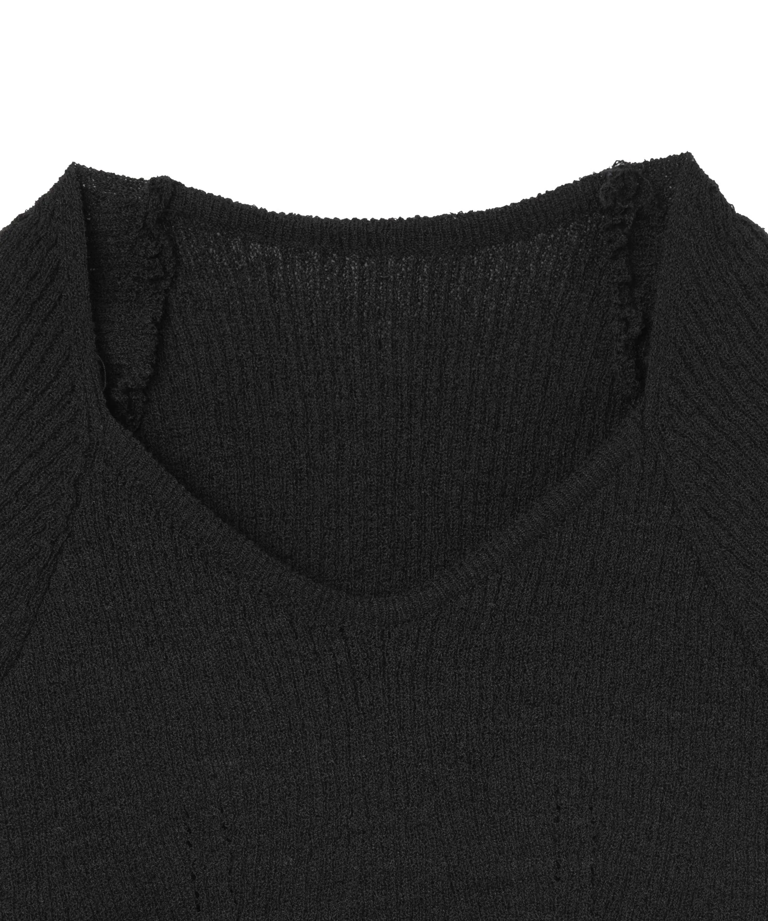 フレンチスリーブネックリブニット - Image 10