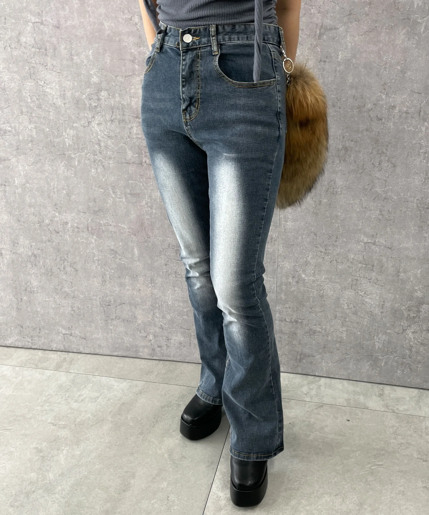ストレッチフレアデニムパンツ - Image 6