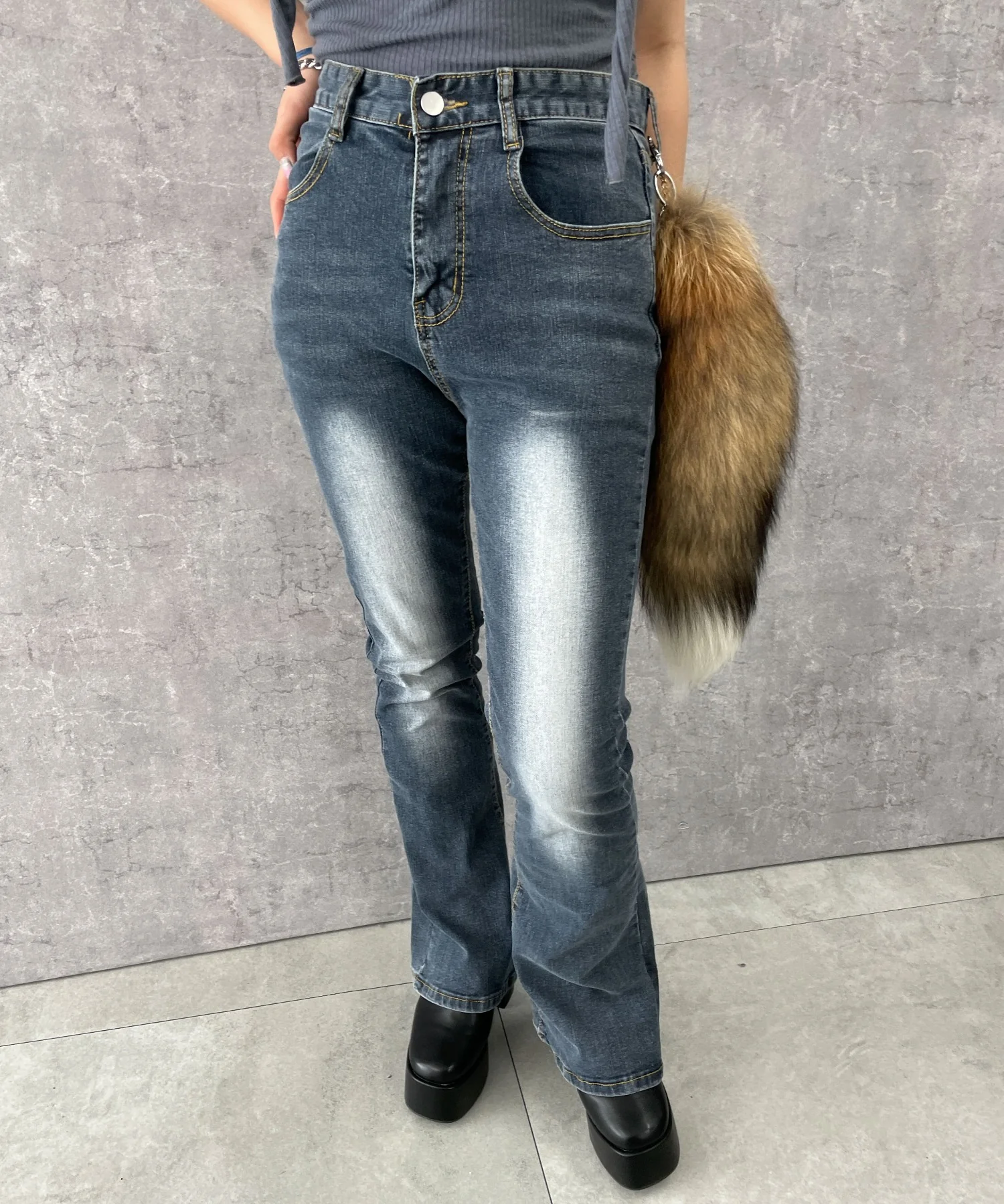 ストレッチフレアデニムパンツ - Image 7