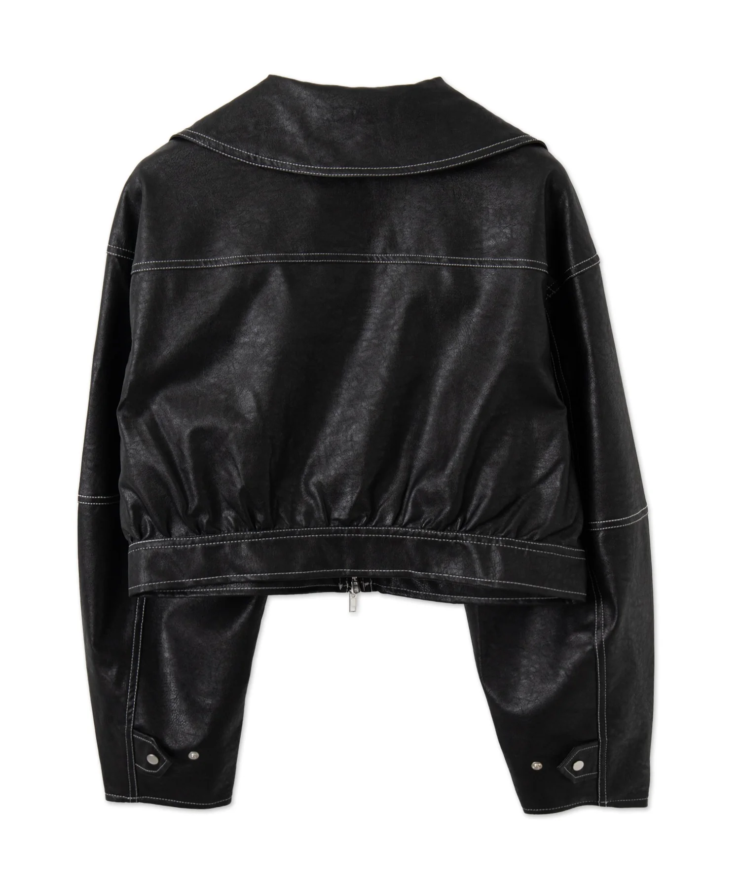 配色ステッチWZIPショートブルゾン - Image 17