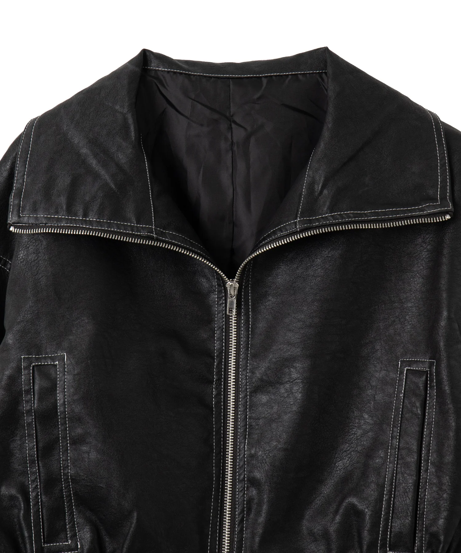 配色ステッチWZIPショートブルゾン - Image 18