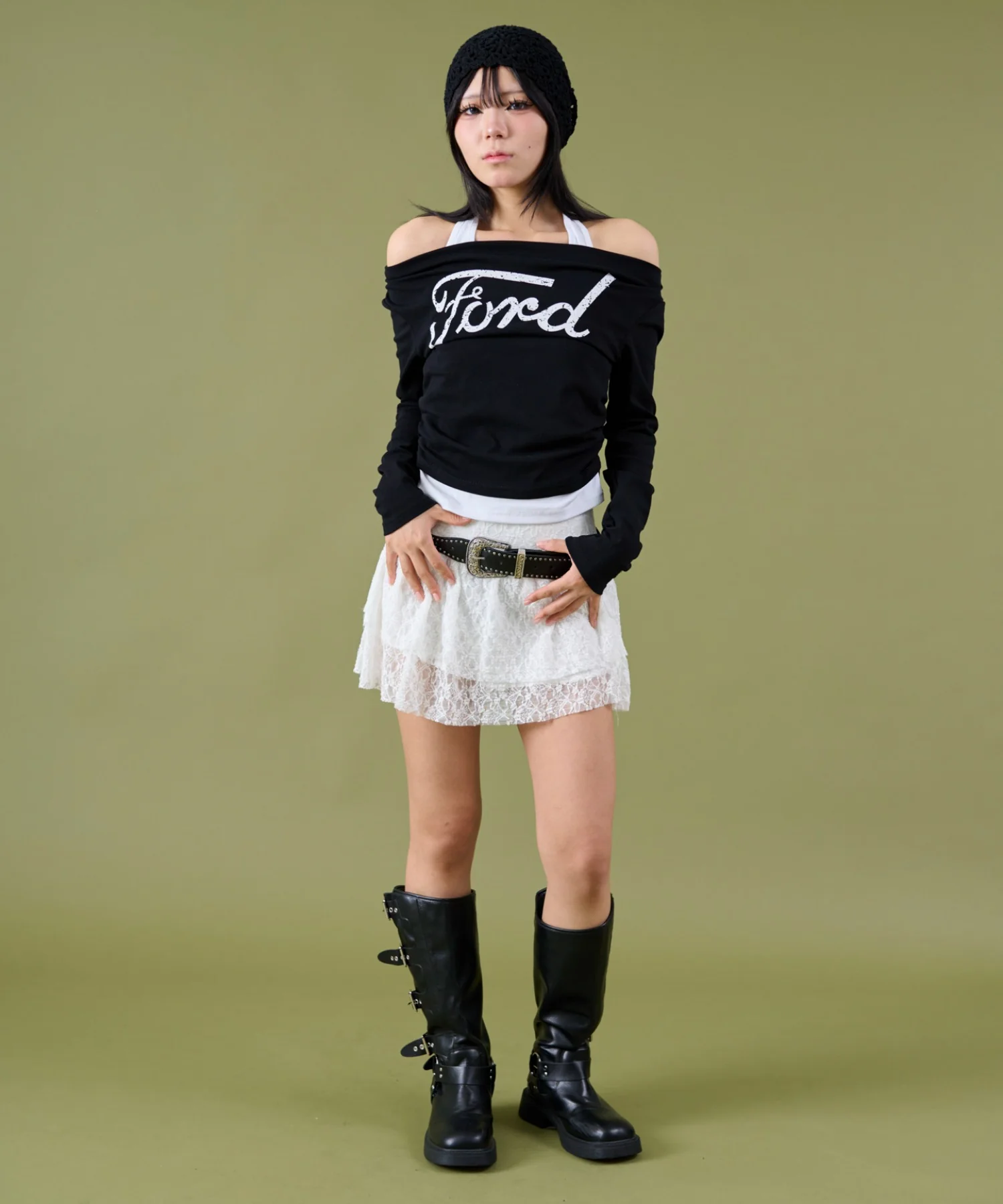 ドッキングロゴオフショルT - Image 4