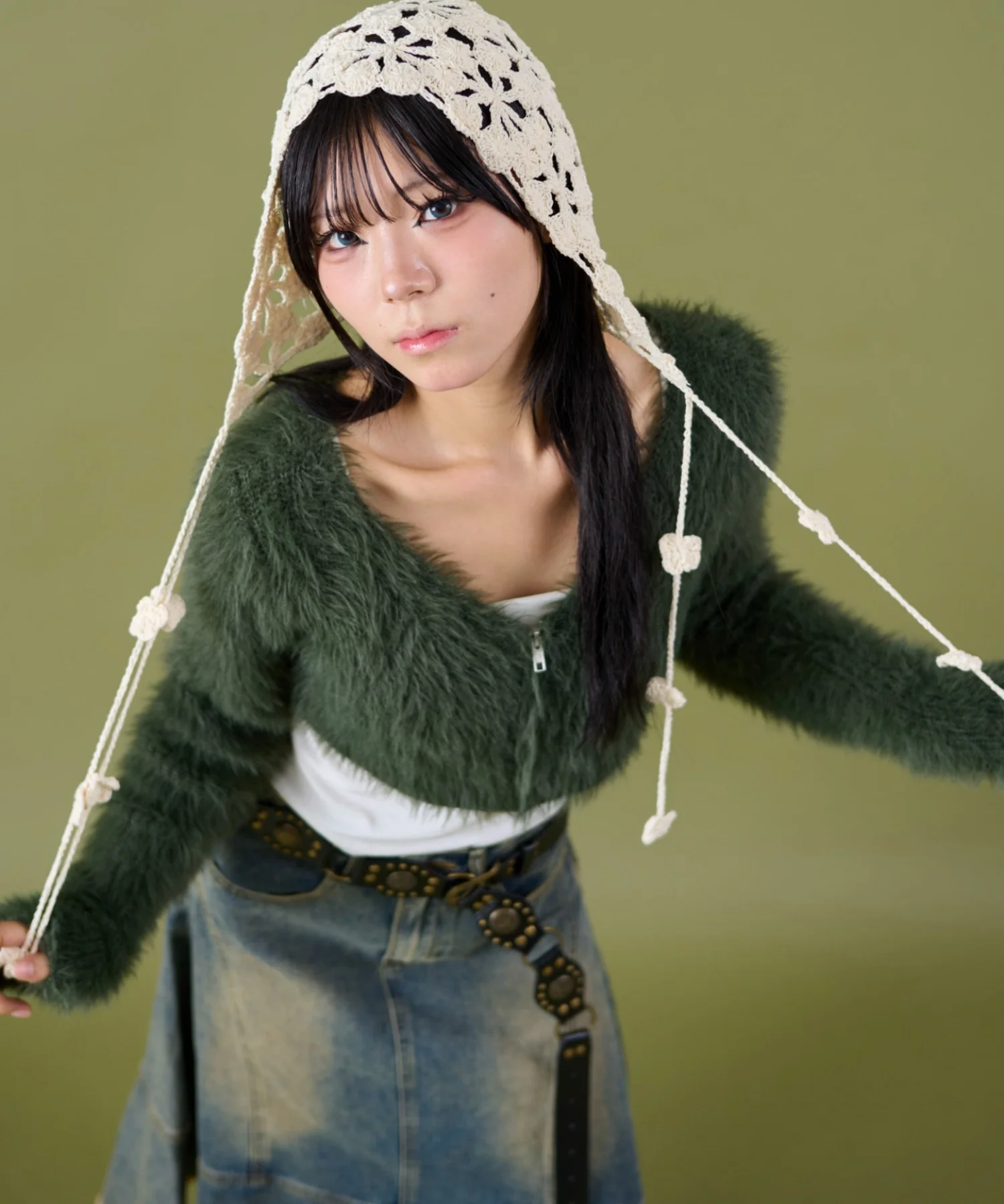 シャギーショートニットカーデ - Image 14