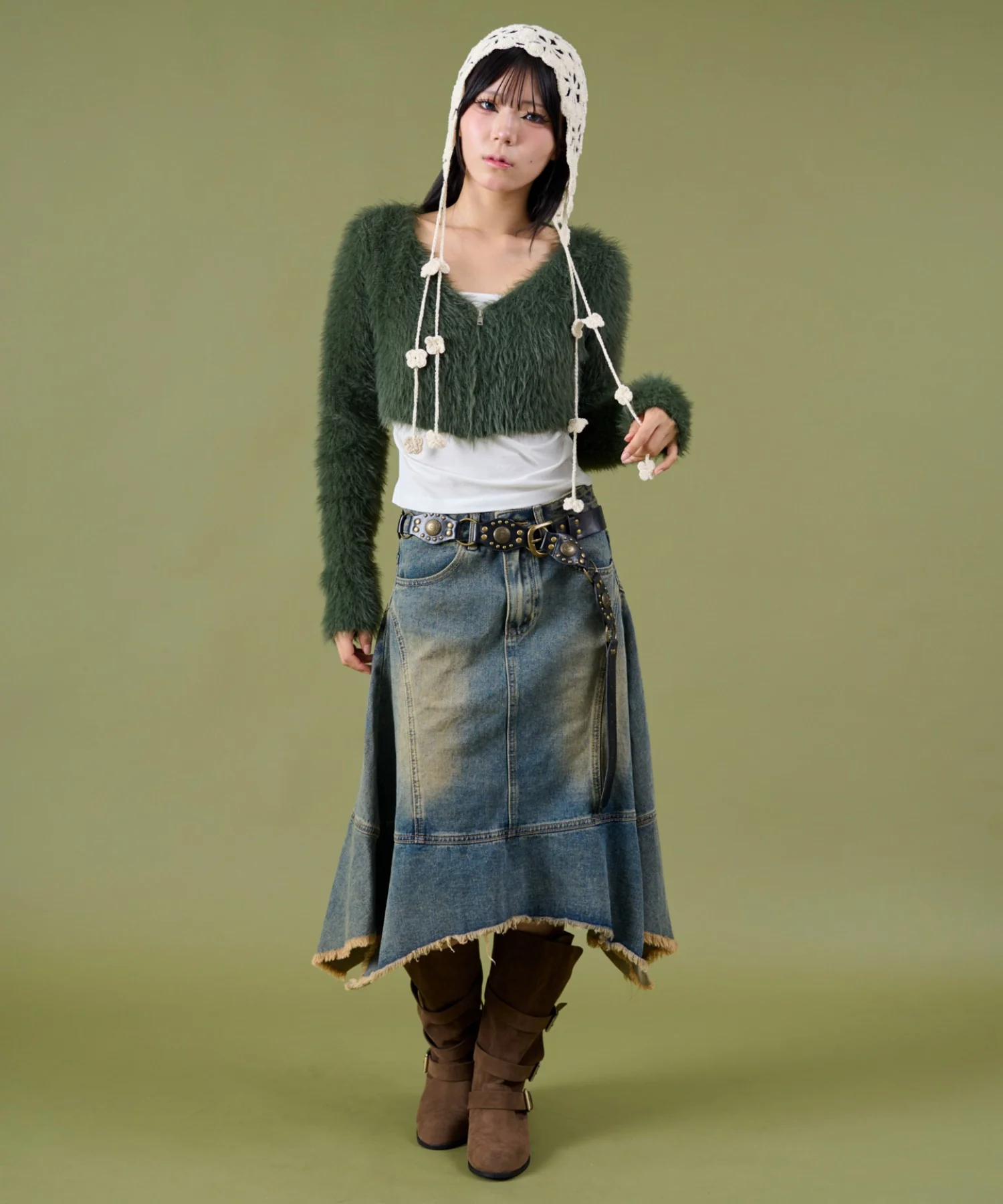 シャギーショートニットカーデ - Image 18