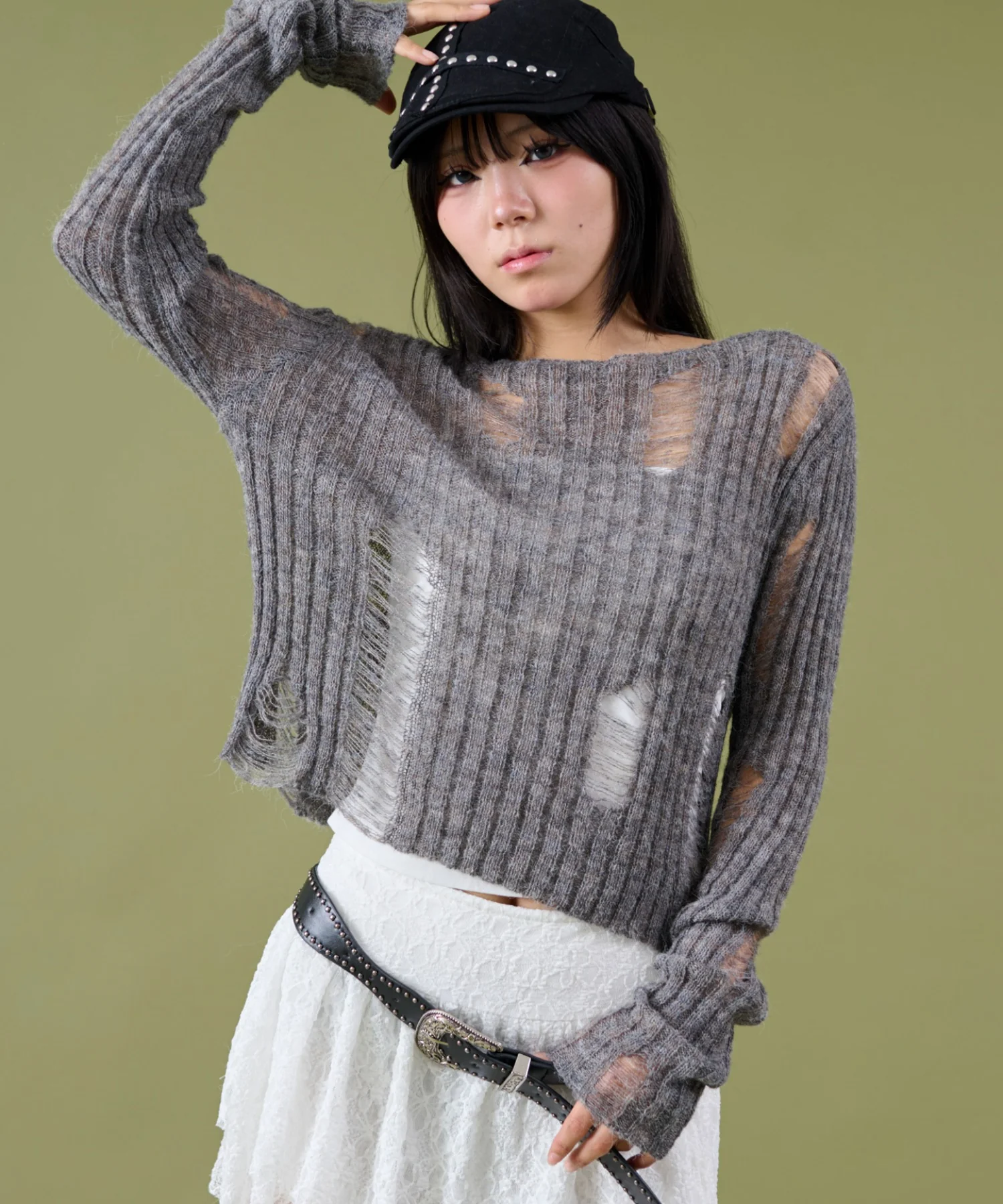 ダメージショートニット - Image 8
