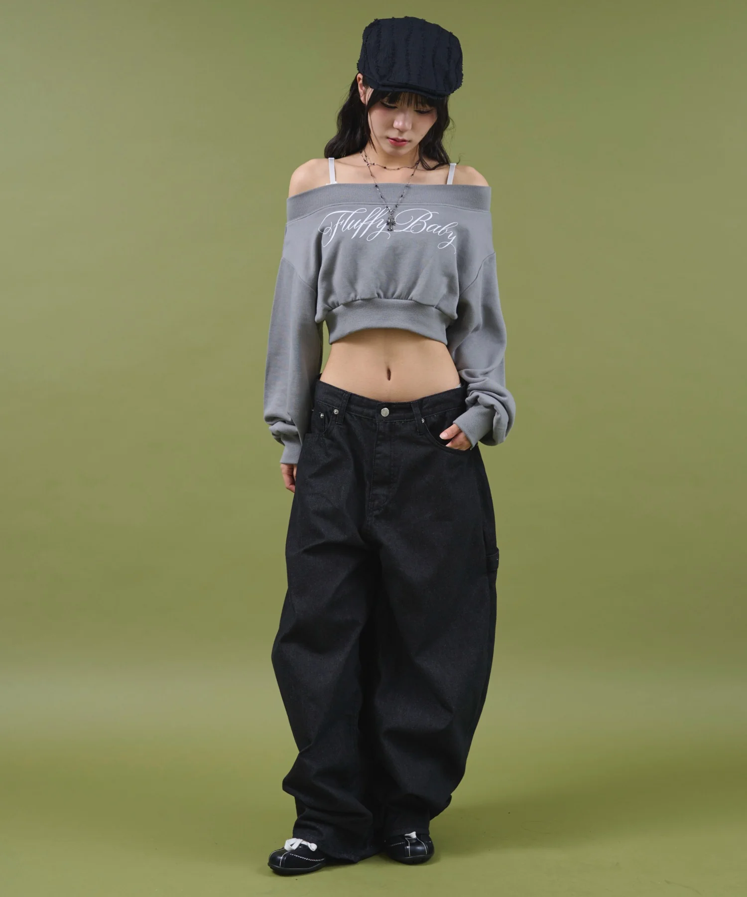 ワイドショルダーロゴスウェット - Image 4