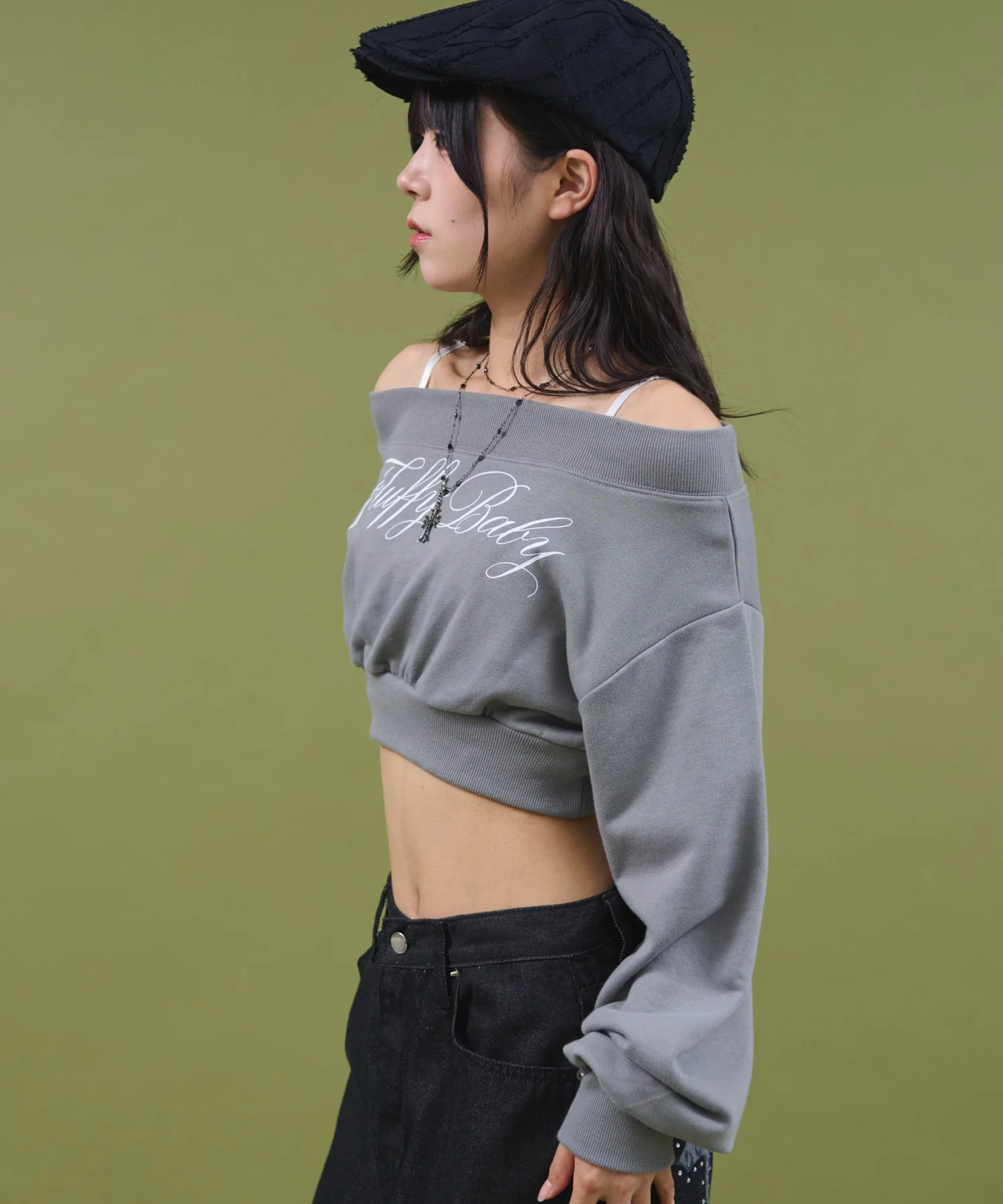 ワイドショルダーロゴスウェット - Image 9