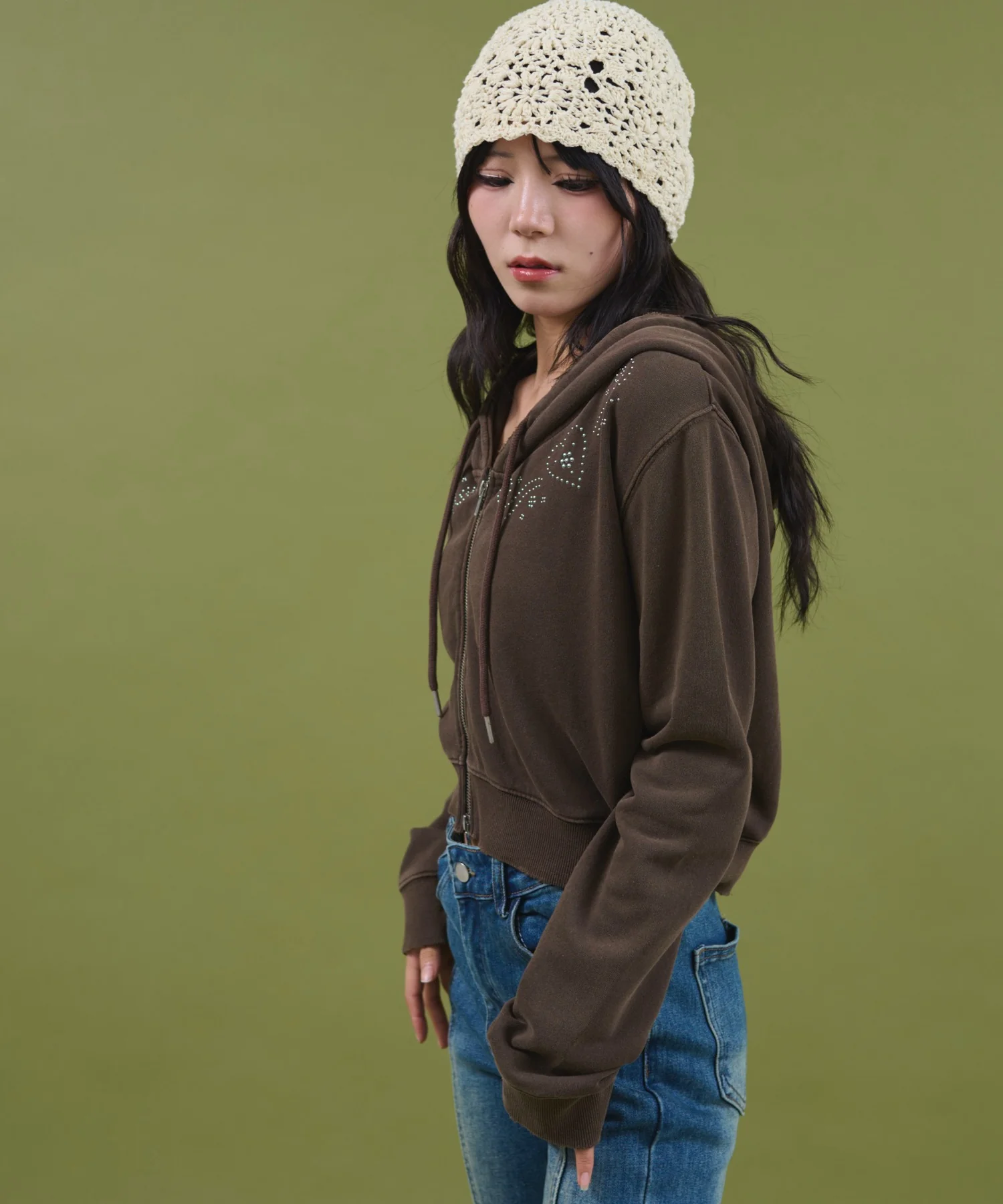 スタッズデザインWジップPK - Image 13