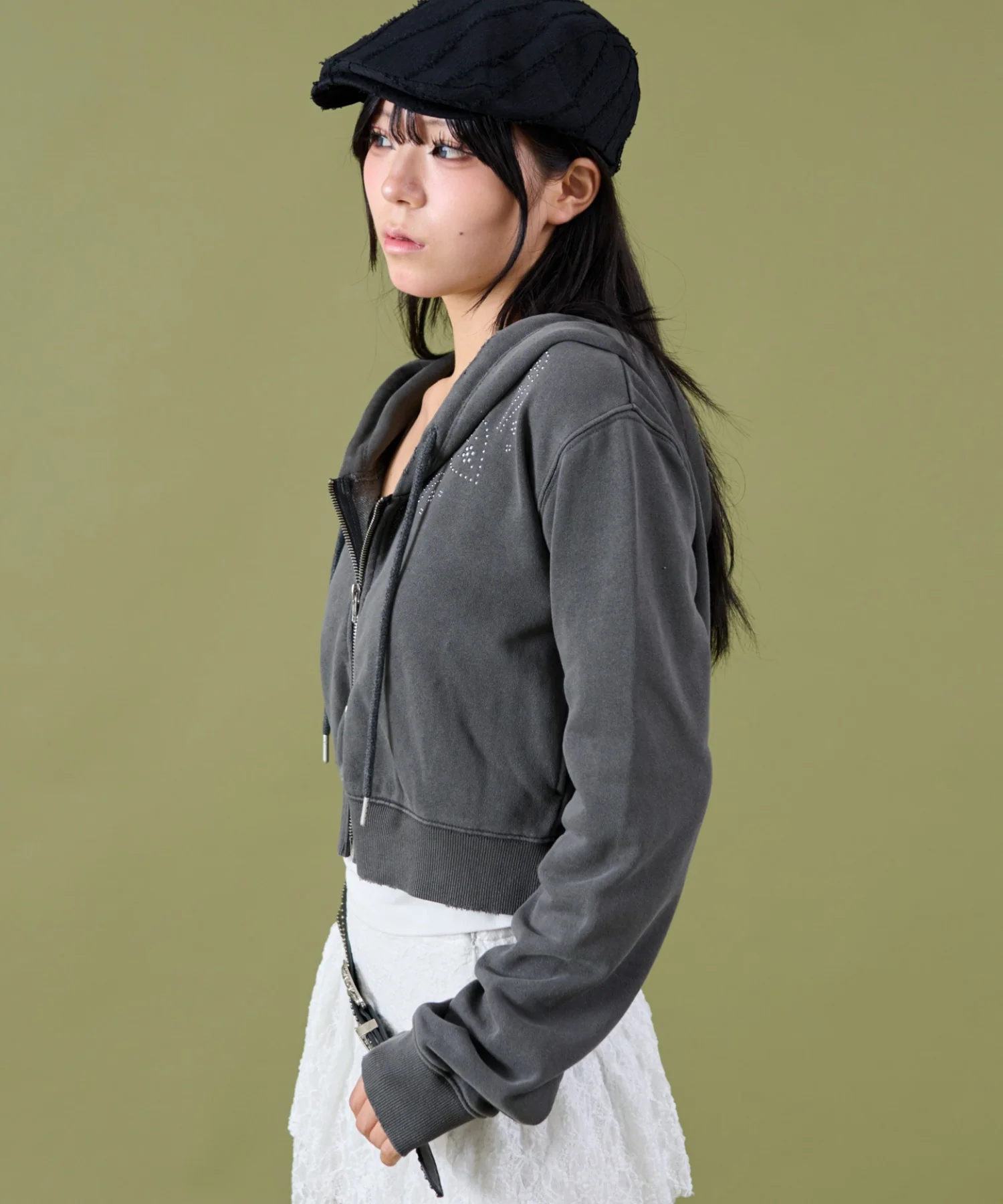 スタッズデザインWジップPK - Image 16