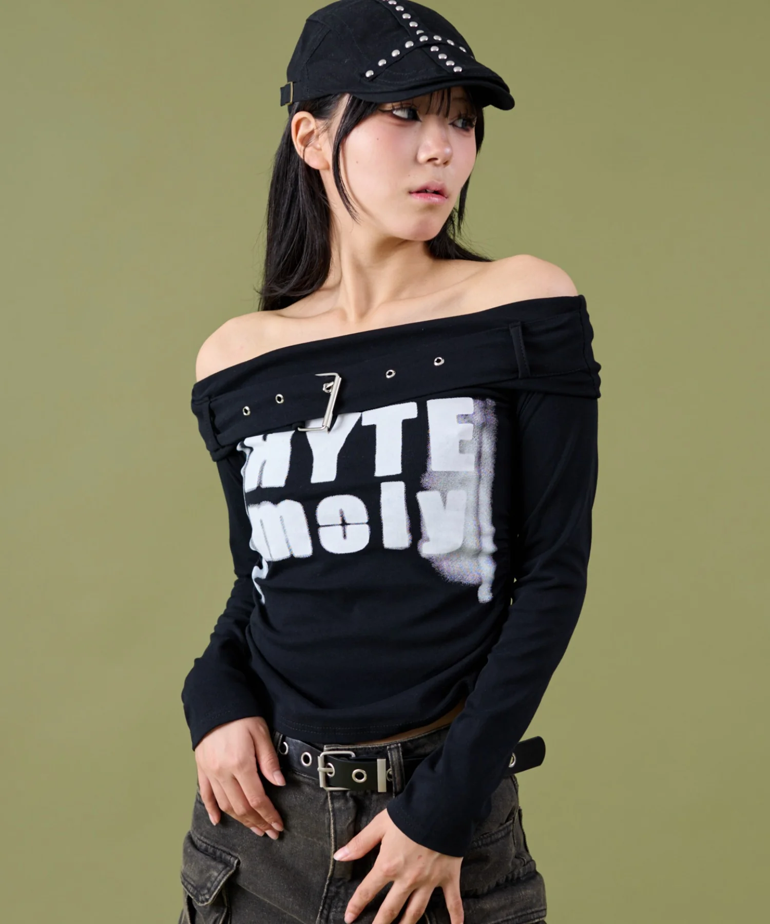 ベルトロゴオフショルTOP - Image 2