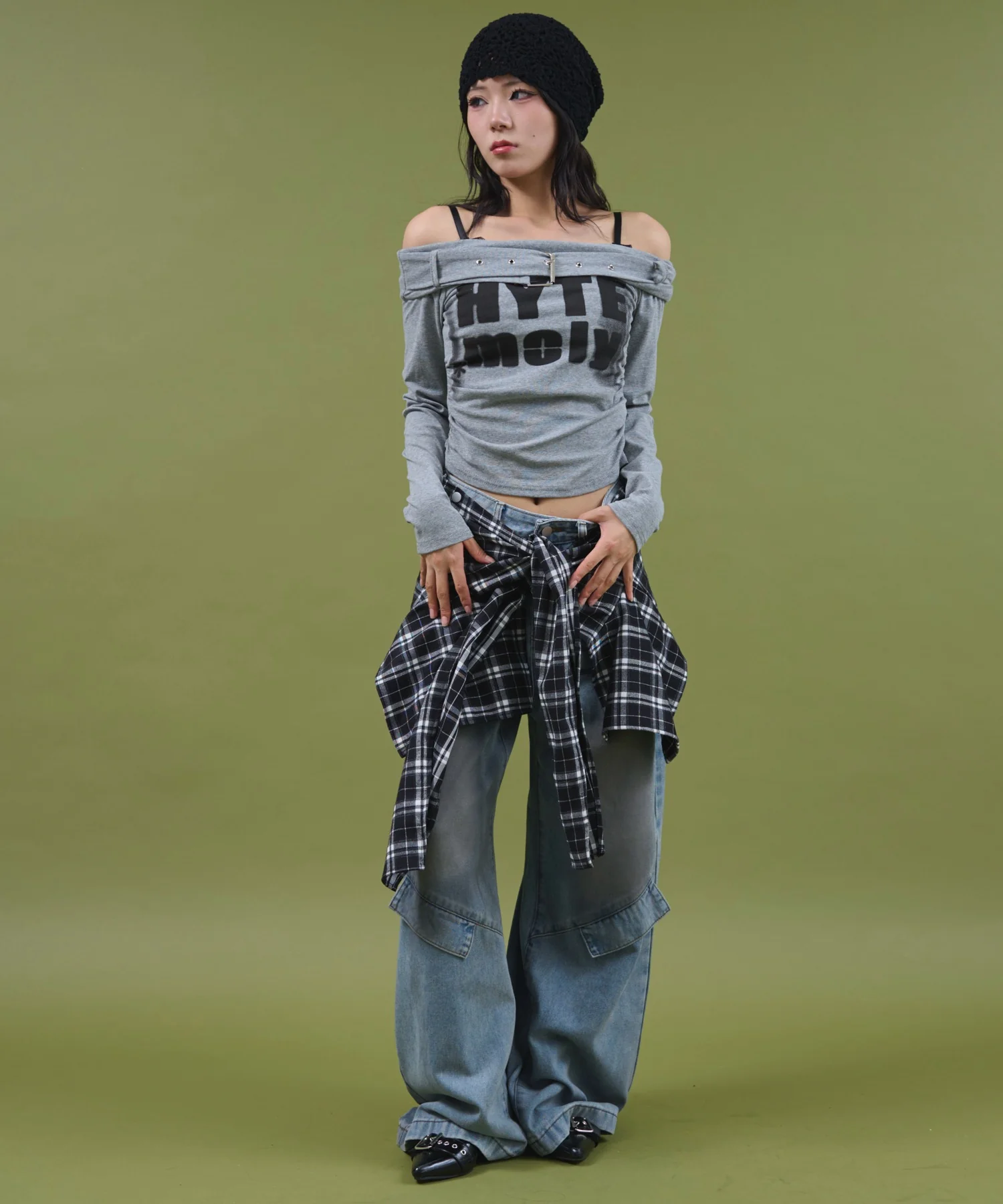 ベルトロゴオフショルTOP - Image 7