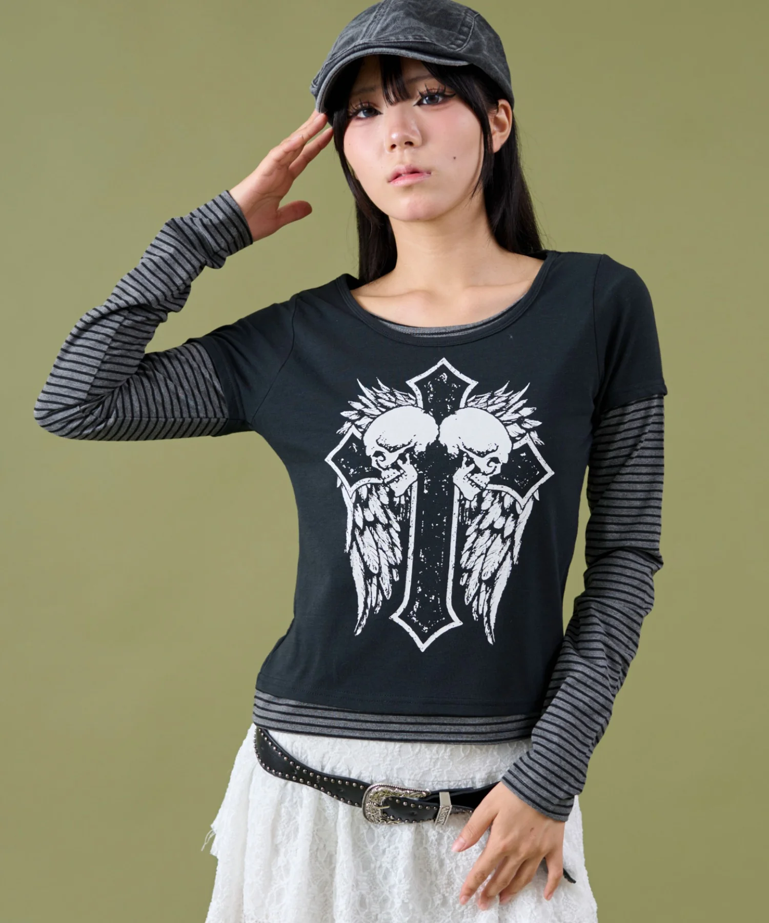 フェイクレイヤードグラッフィックトップ - Image 10