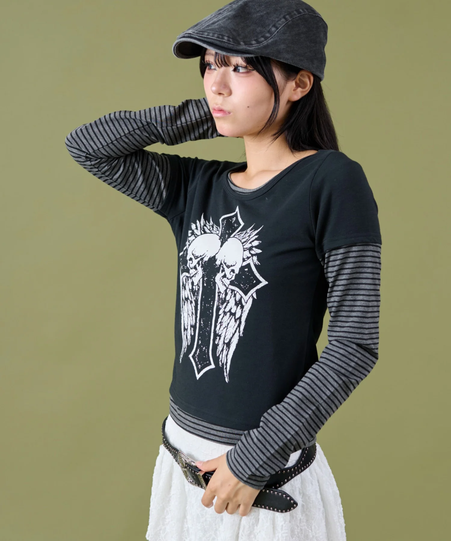 フェイクレイヤードグラッフィックトップ - Image 11