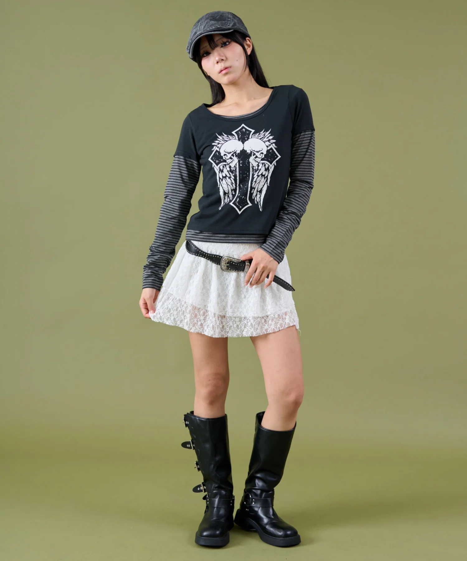 フェイクレイヤードグラッフィックトップ - Image 12