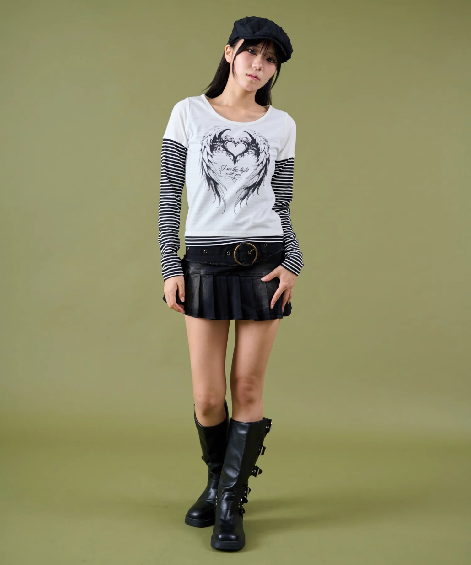 フェイクレイヤードグラッフィックトップ - Image 9