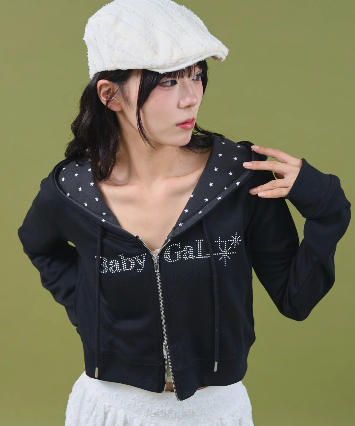 ラインストーンショートパーカー - Image 14