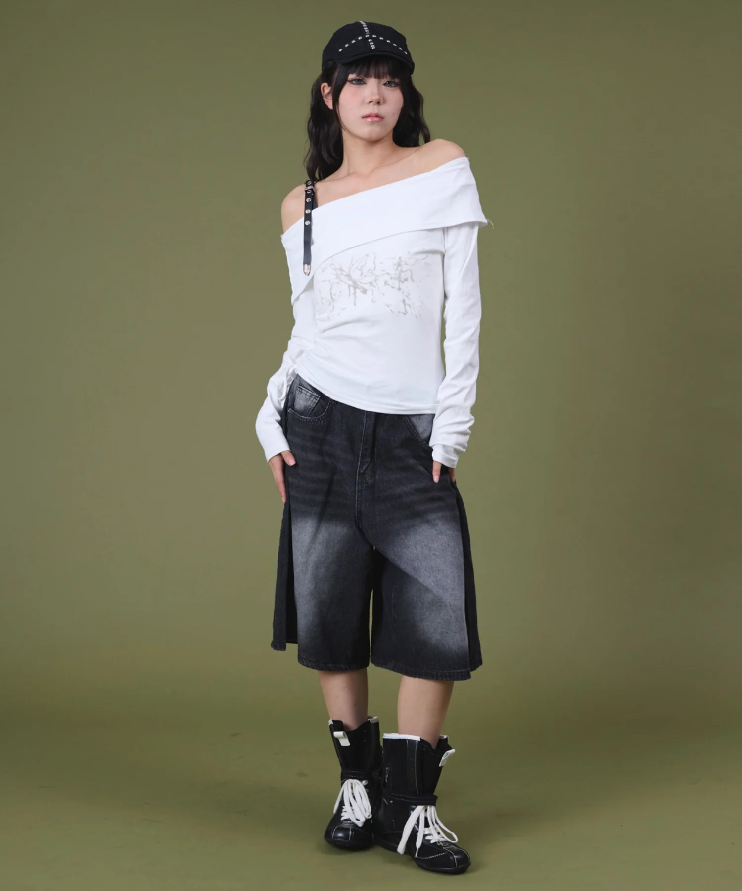 バギーハーフデニム - Image 3