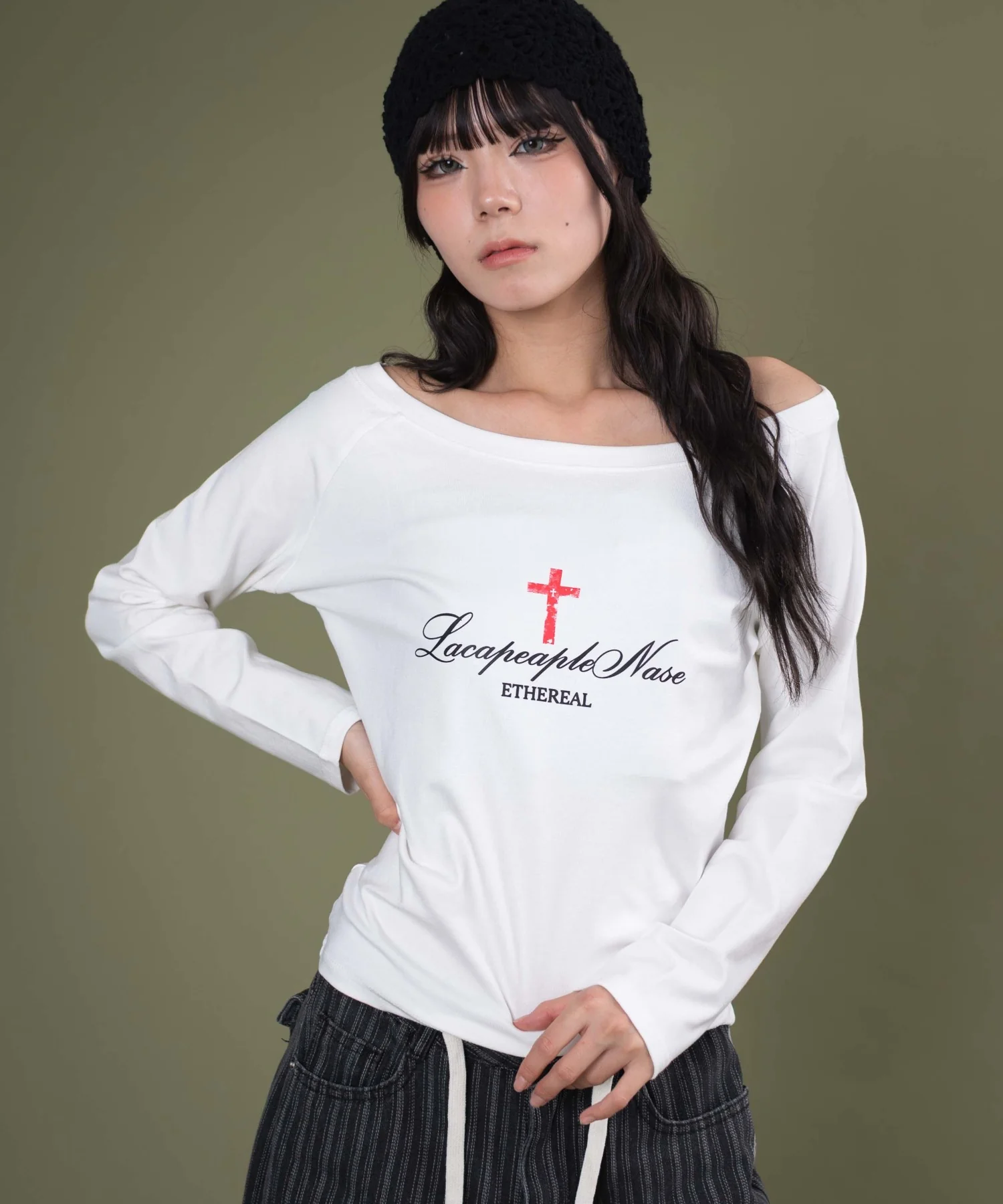 クロスロゴオフショルトップ - Image 5