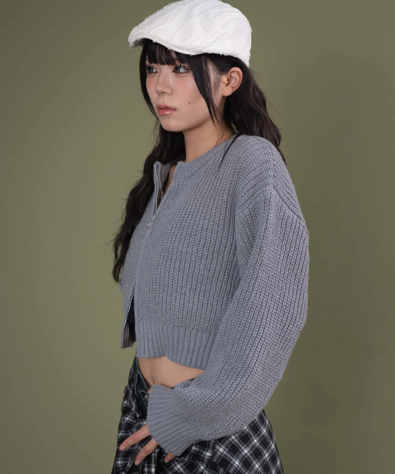 ダブルZIPニットカーデ - Image 11