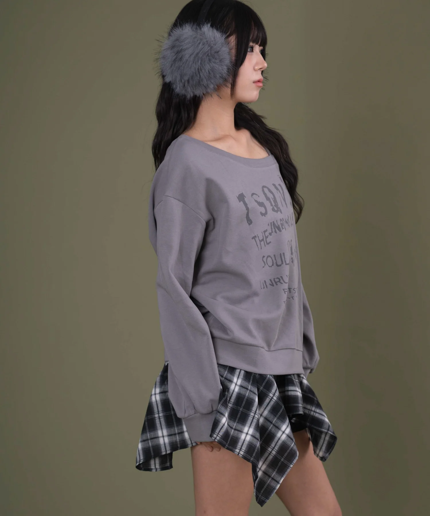チェックヘムグラフィックワンショルダー - Image 5