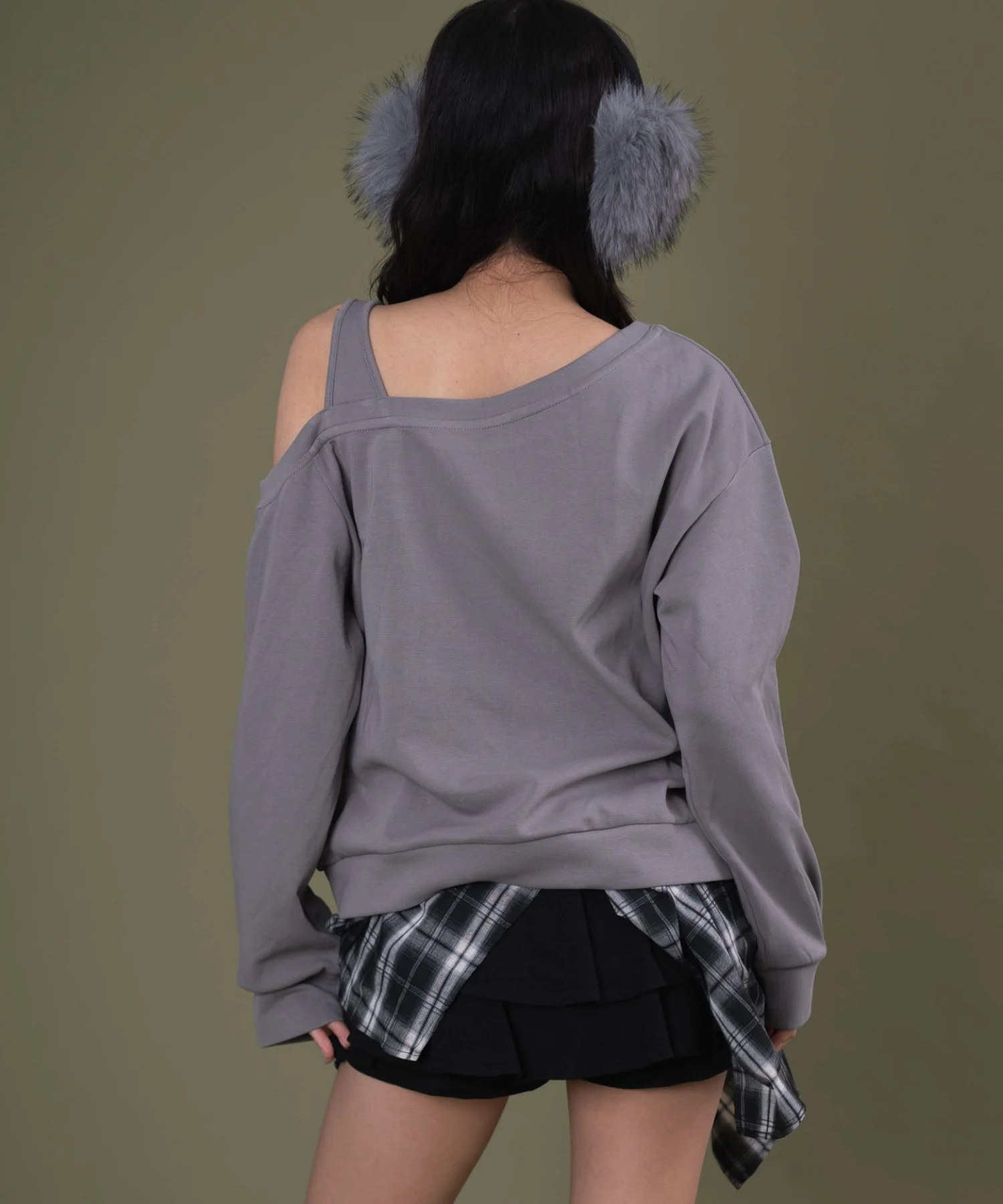 チェックヘムグラフィックワンショルダー - Image 6