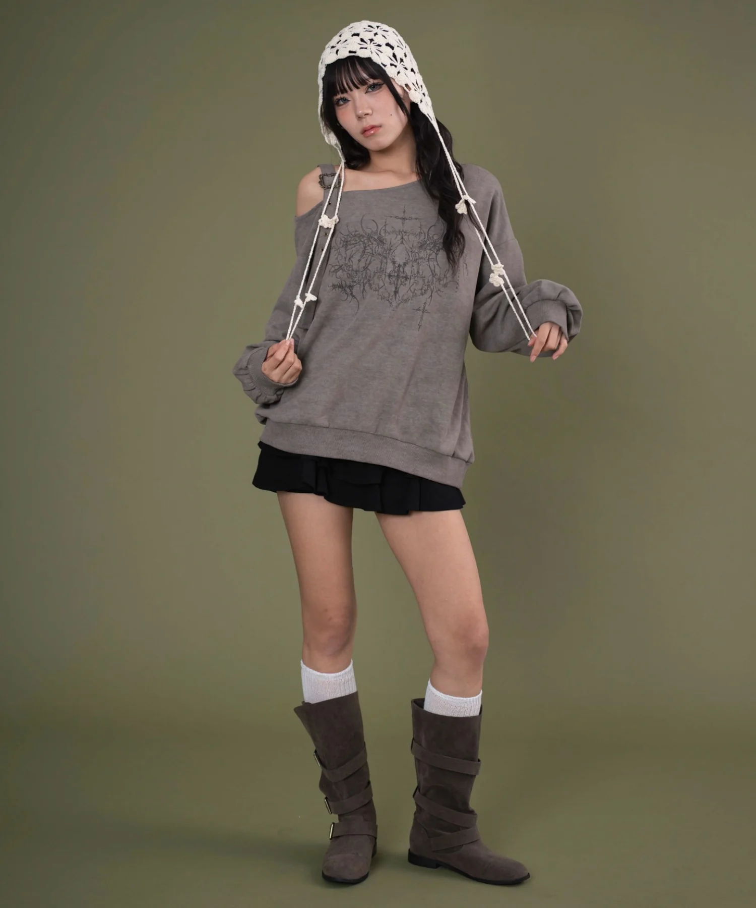 ベルトショルダーグラフィックスウェット - Image 3