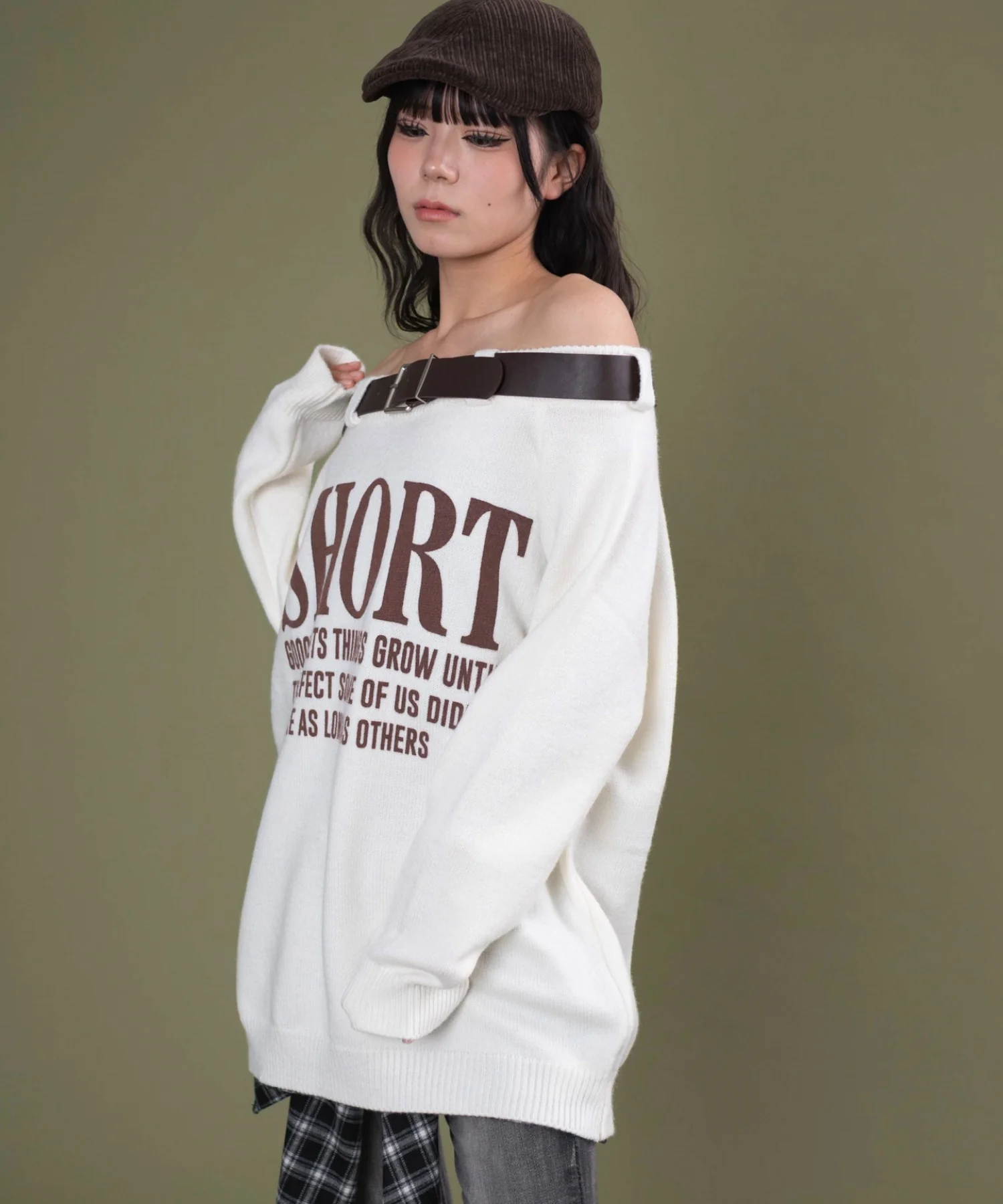 ベルトオフショルロゴニット - Image 6