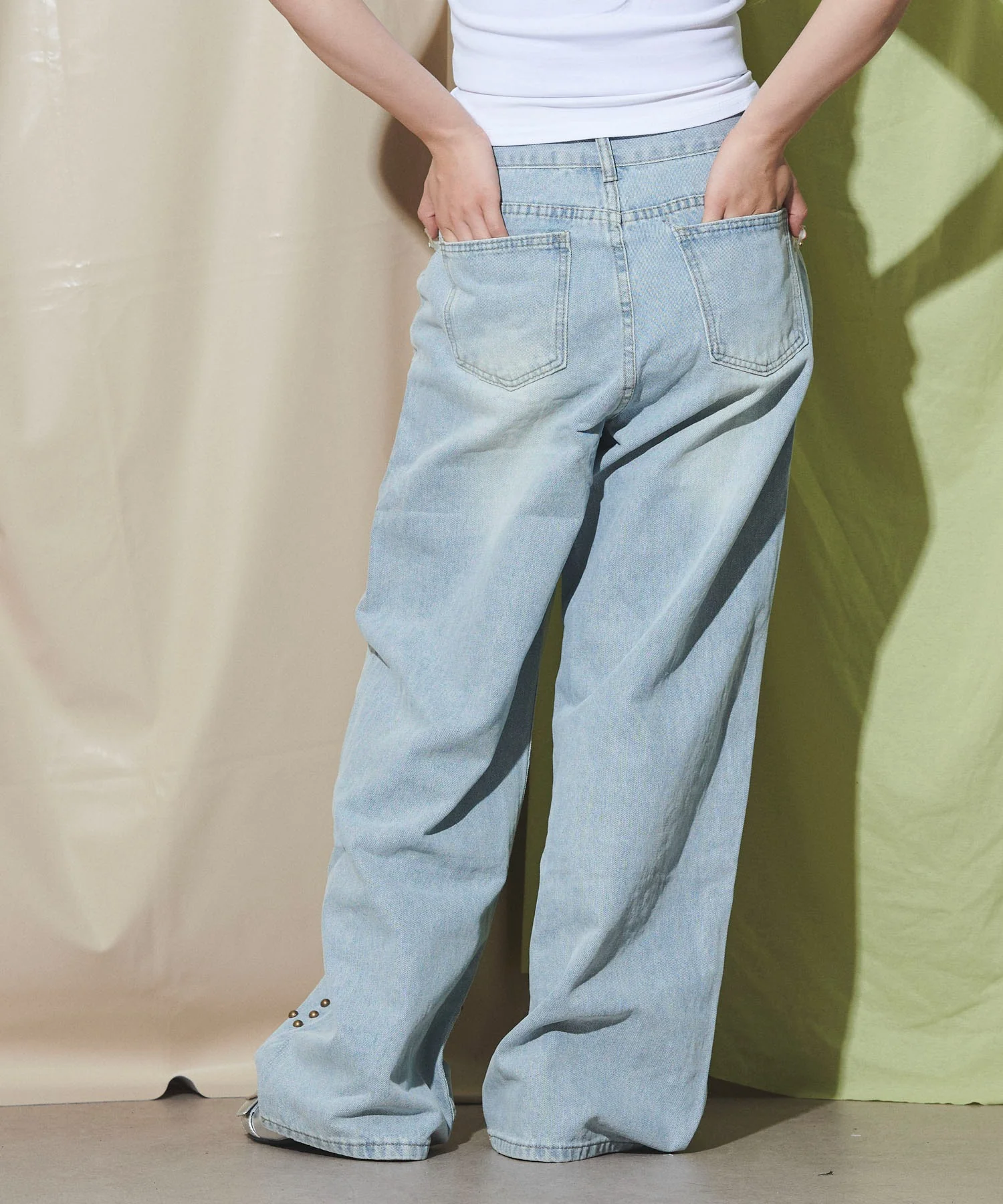 スタッズスターワイドデニムパンツ - Image 8