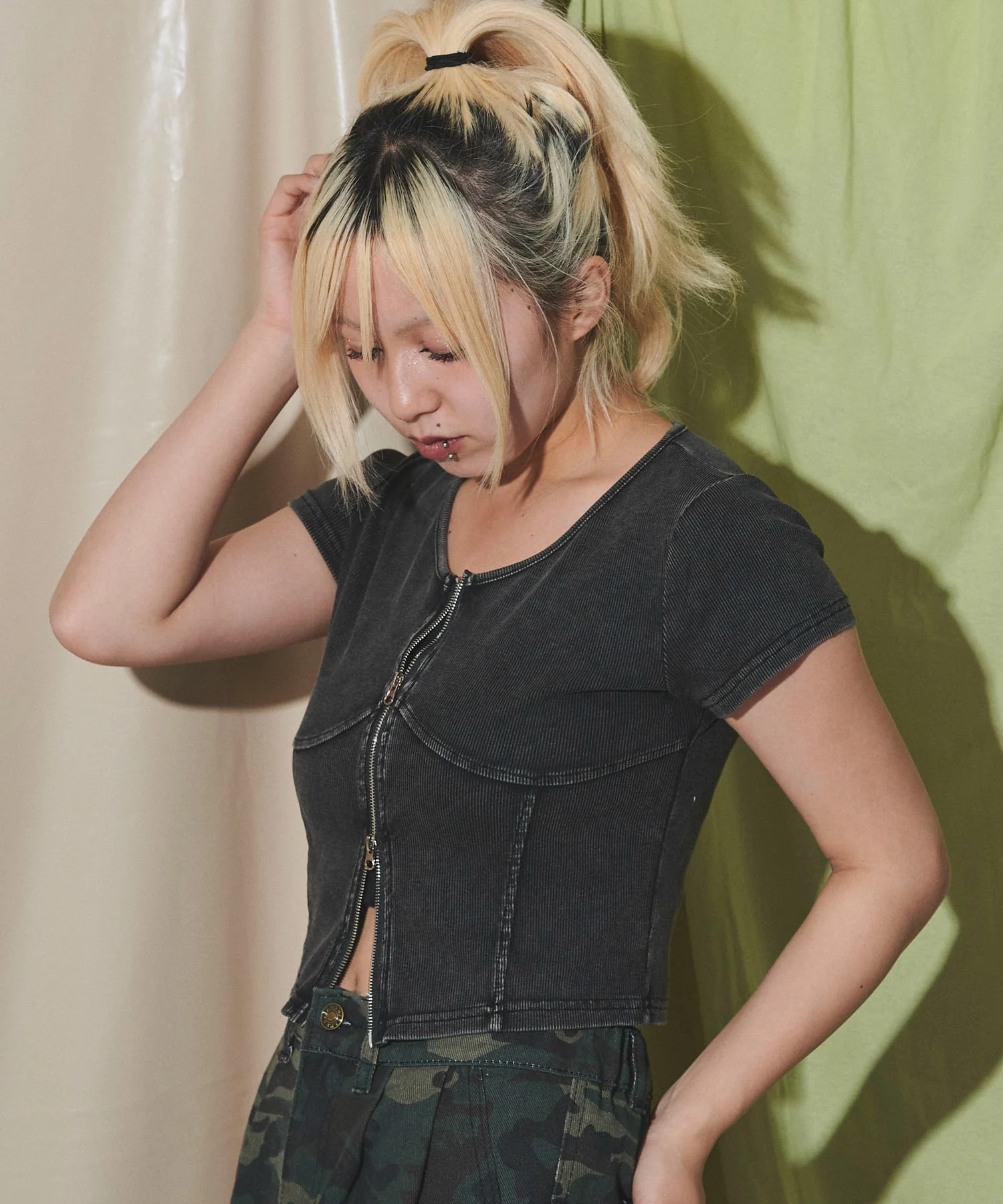 ピグメントダブルZIPトップ - Image 7