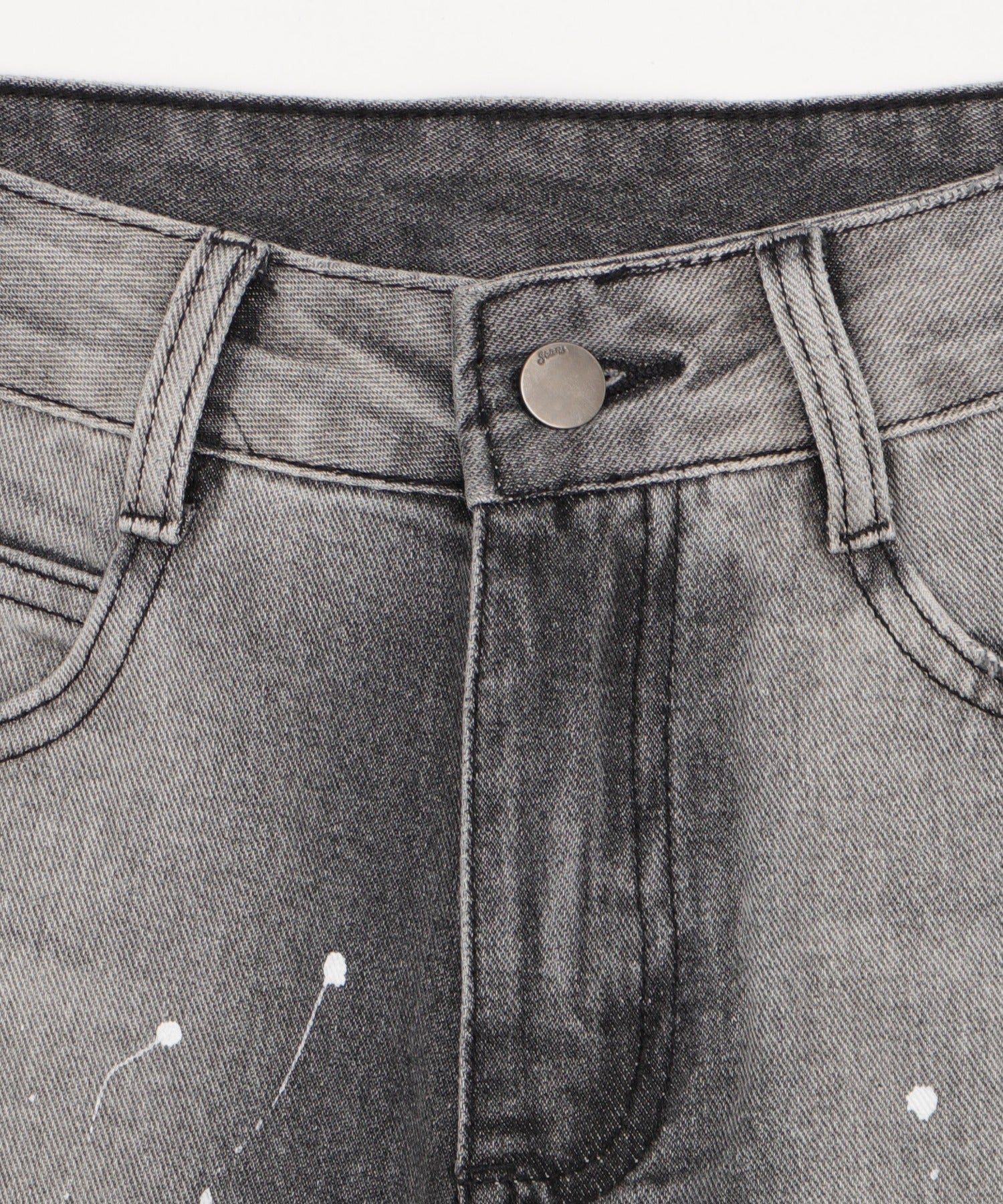 タイ付きダメージハーフデニムパンツ - Image 16