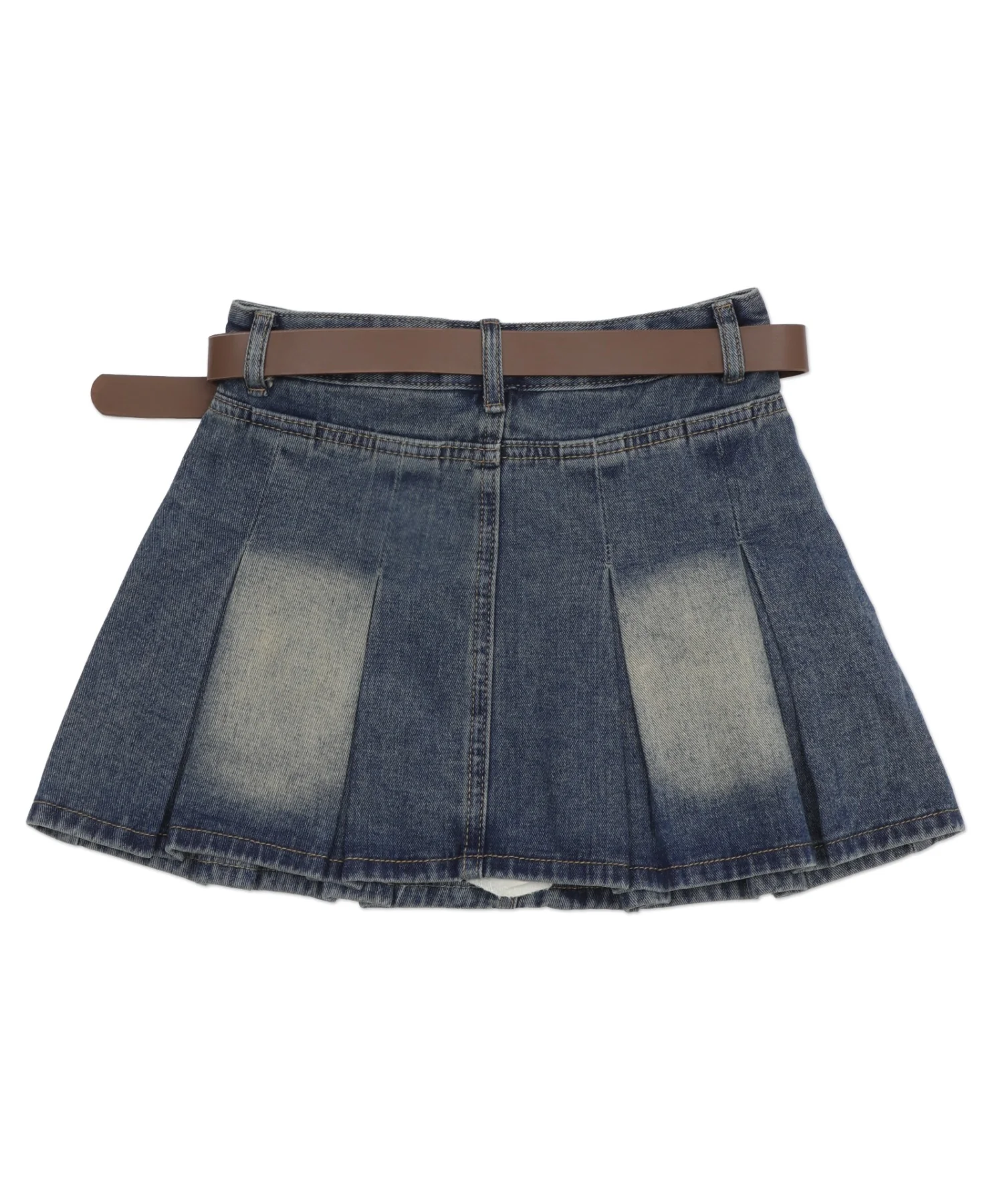 タックプリーツデニムミニスカパン - Image 15
