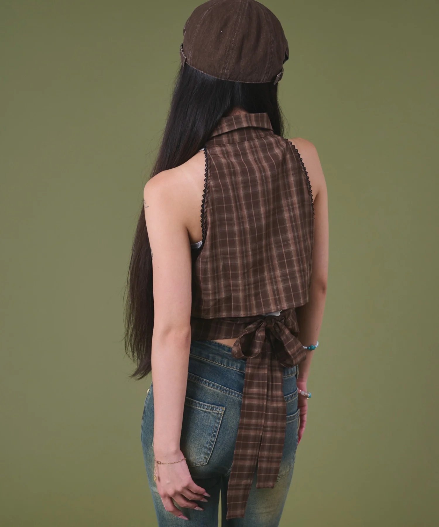 NSレースチェックシャツ - Image 7