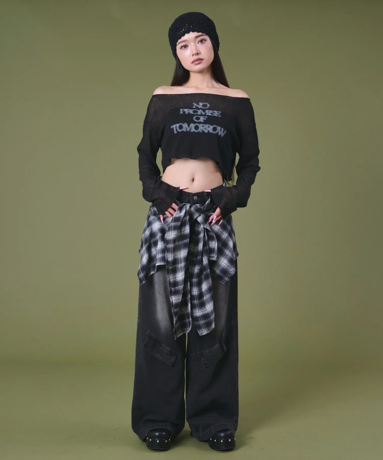ショートメローロゴニットトップ - Image 10